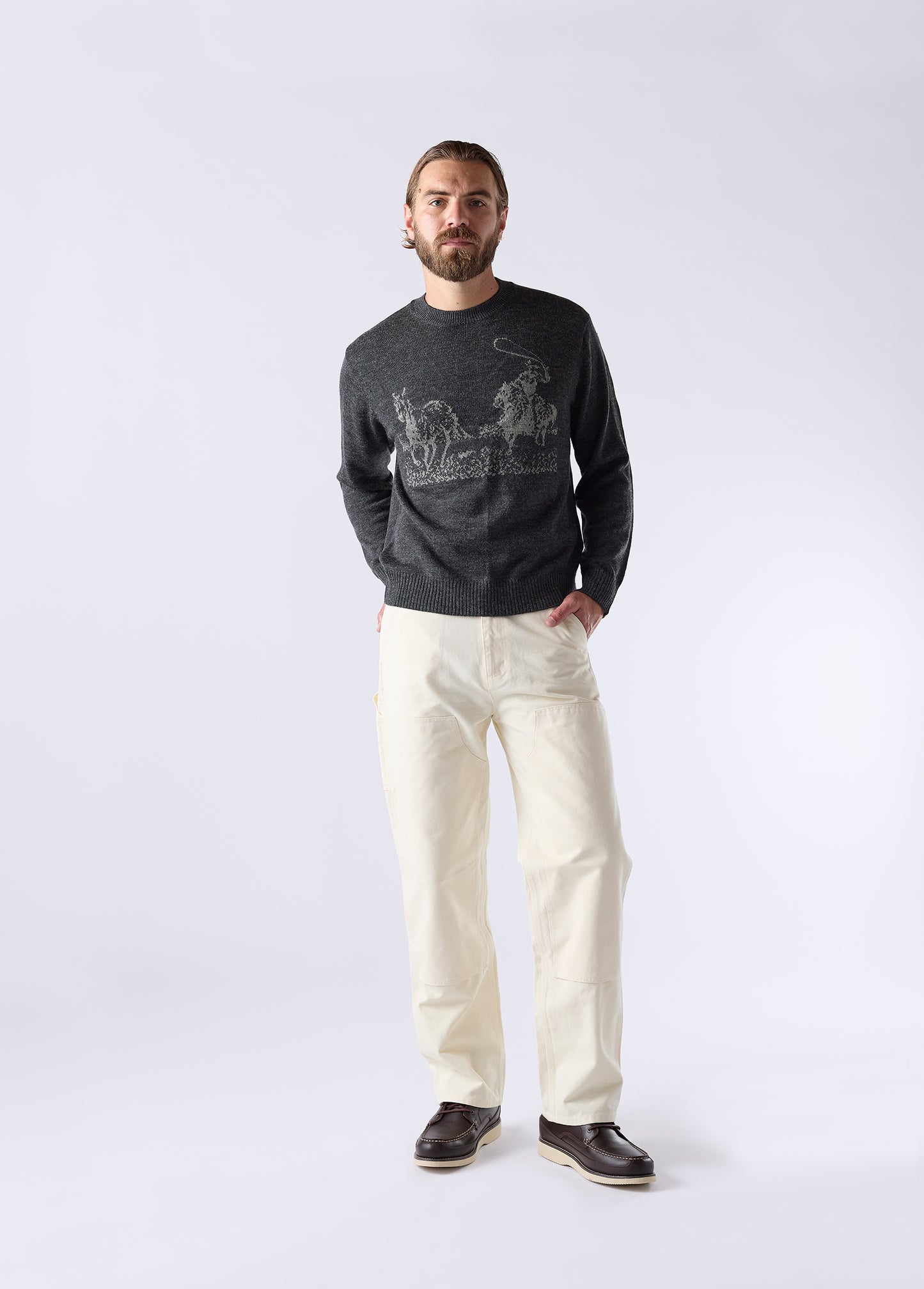 Just For A Moment Knit Sweater | Charcoal