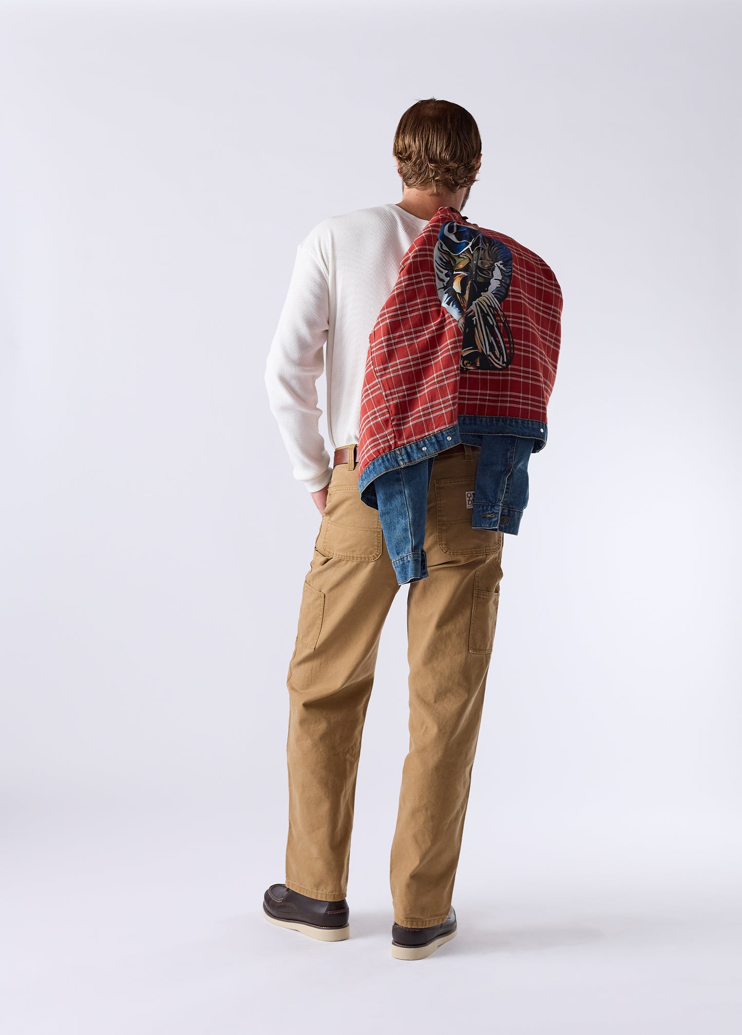 Lined Trucker Jacket | Washed Denim