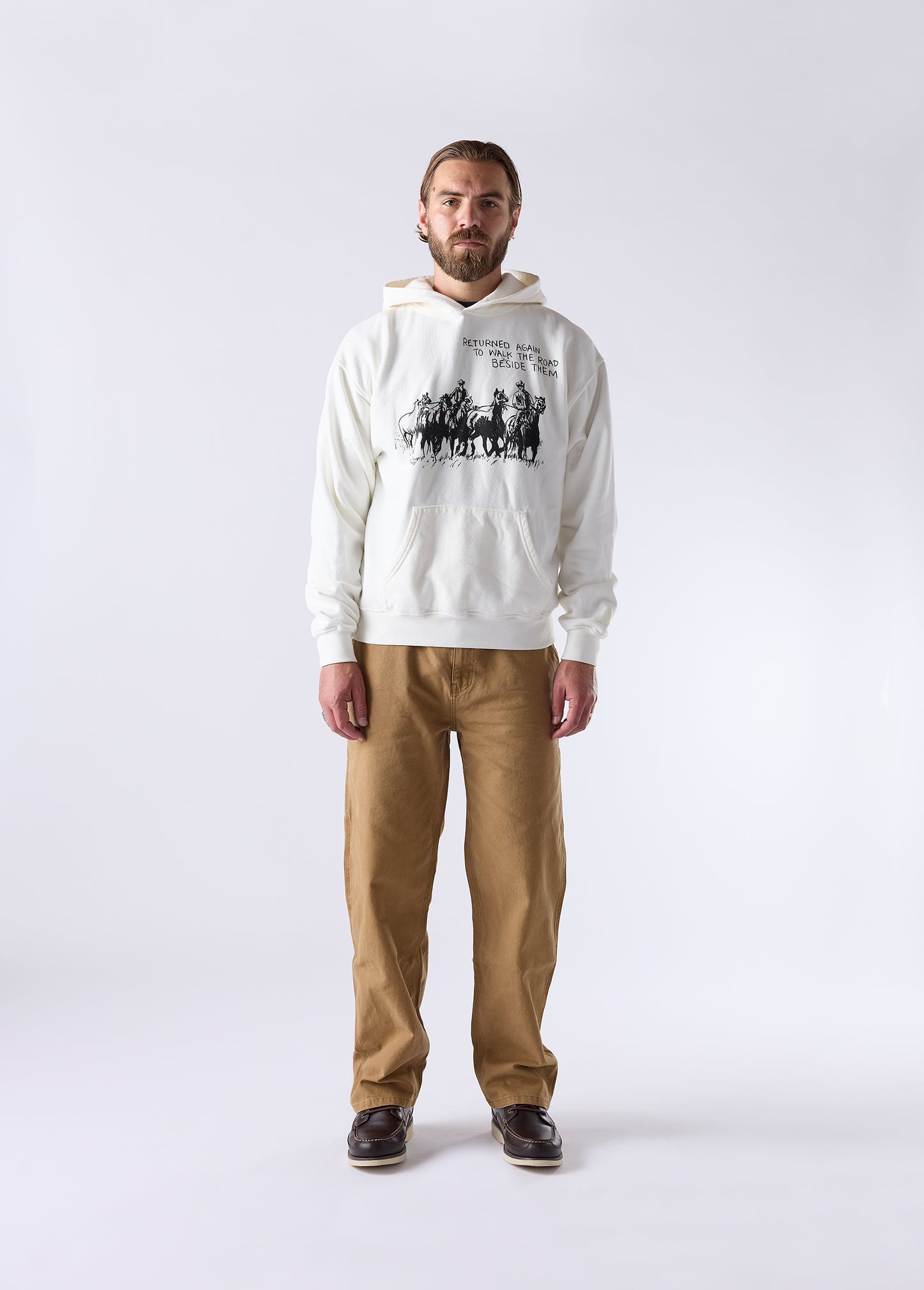 Return Again Hooded Sweatshirt | Bone