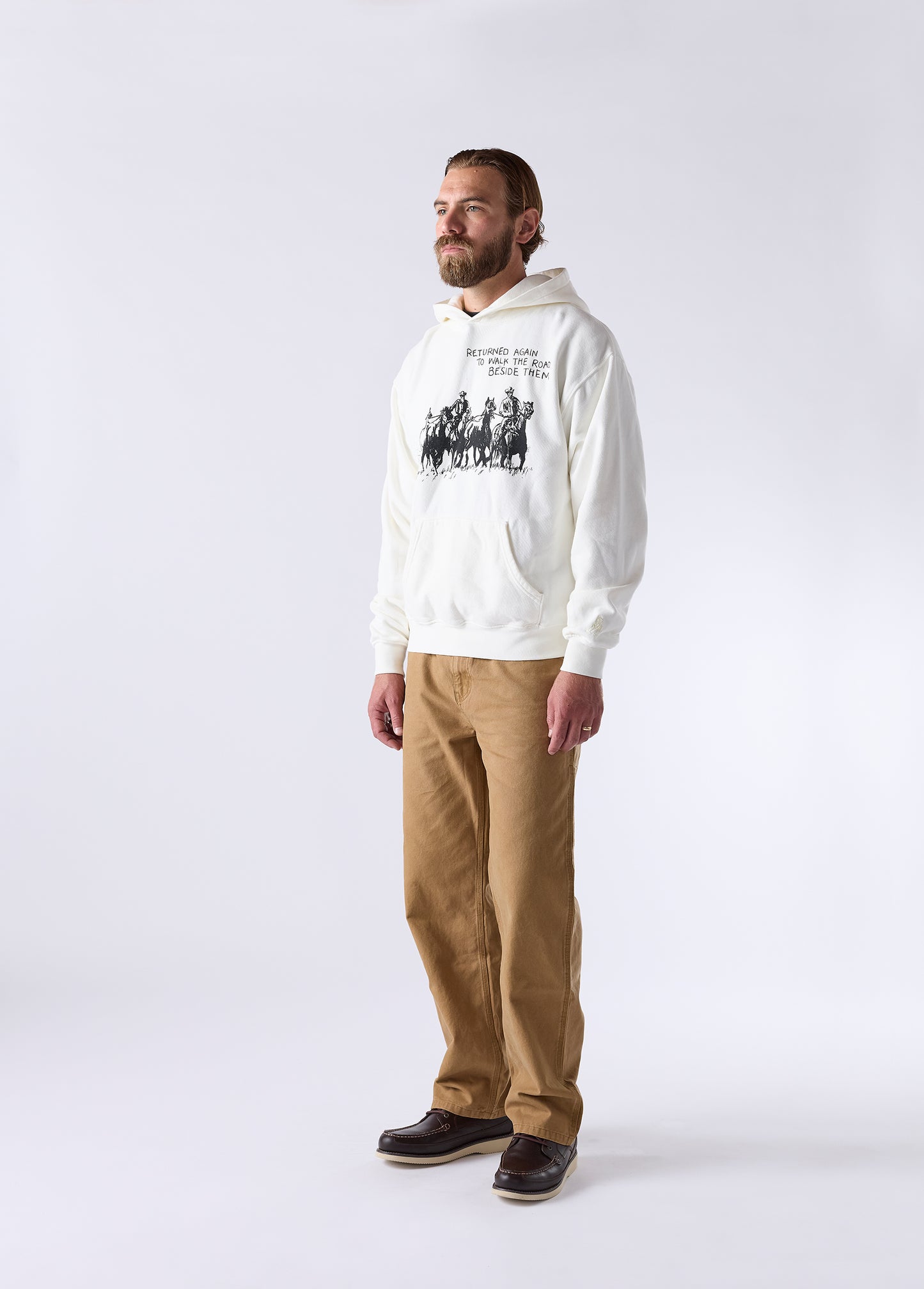 Return Again Hooded Sweatshirt | Bone