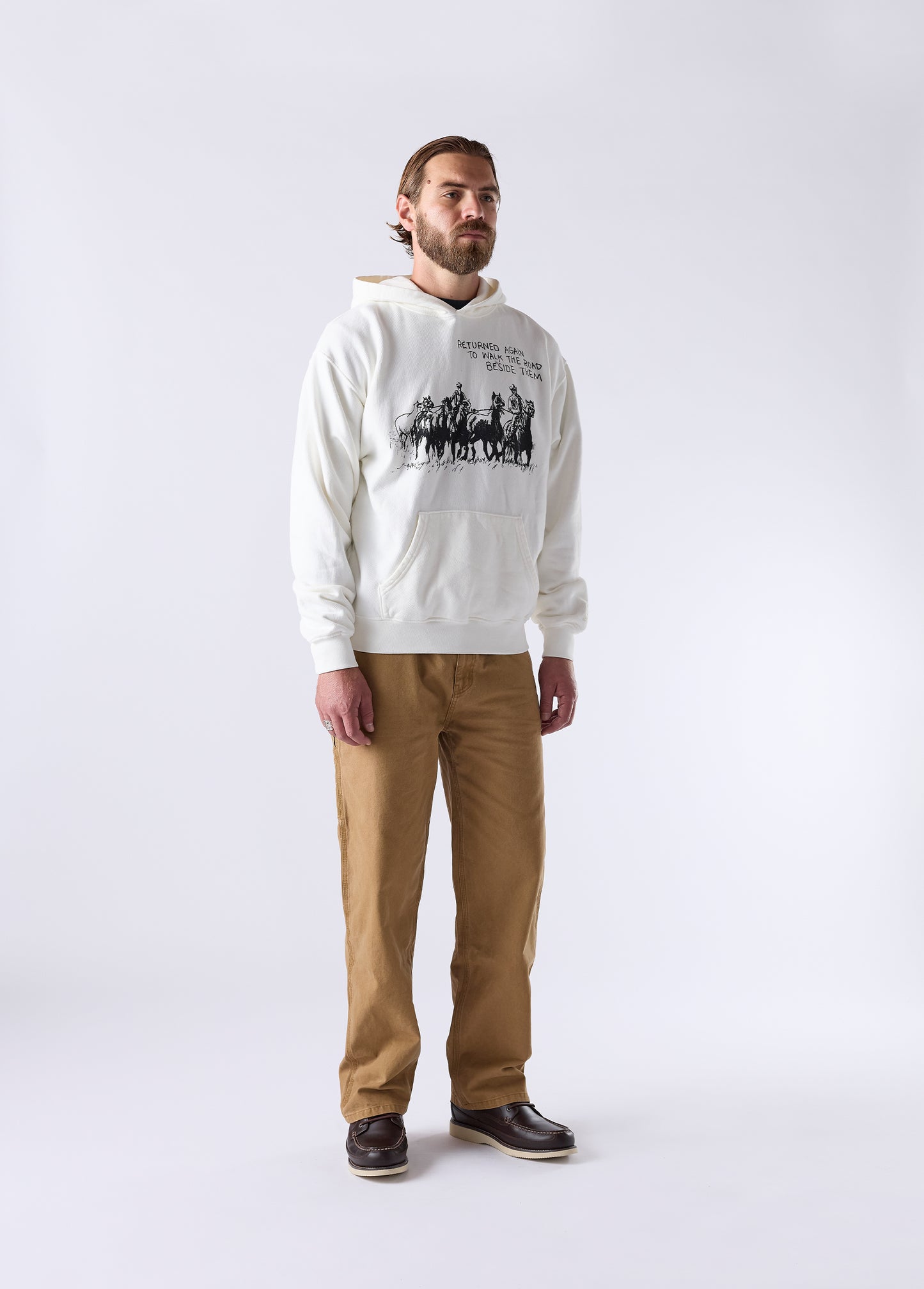 Return Again Hooded Sweatshirt | Bone