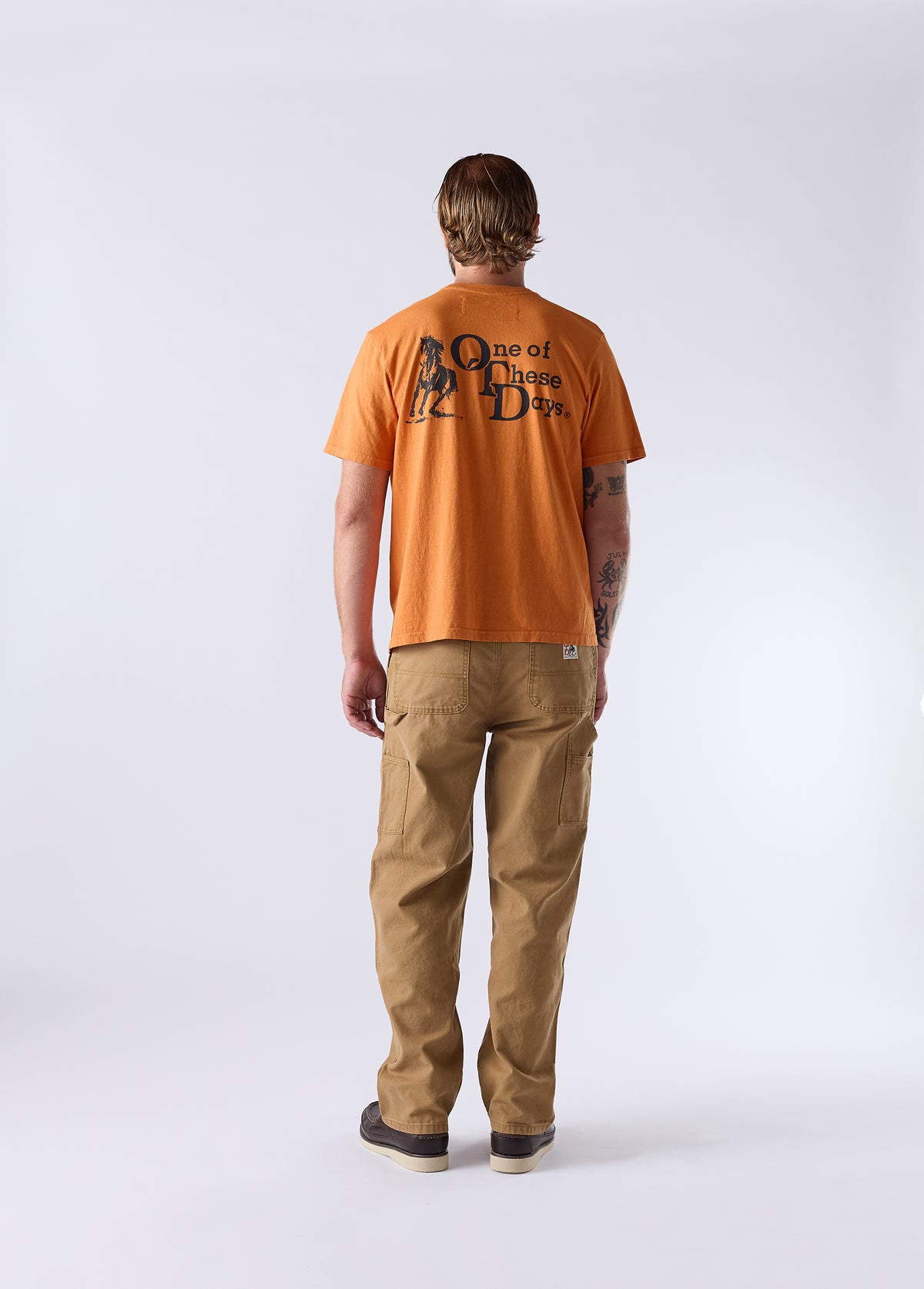 OTD Stacked Logo Tee | Orange