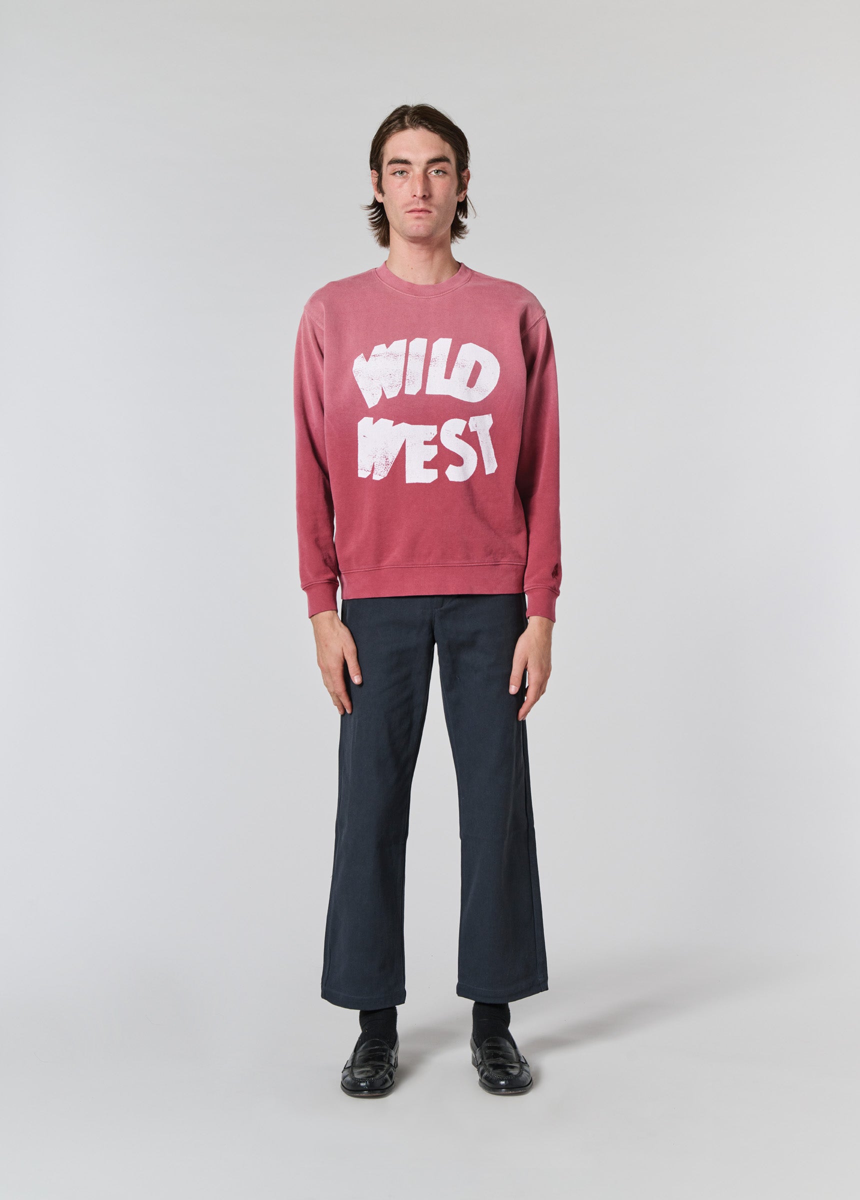 Wild West Crewneck Sweatshirt | Burgundy