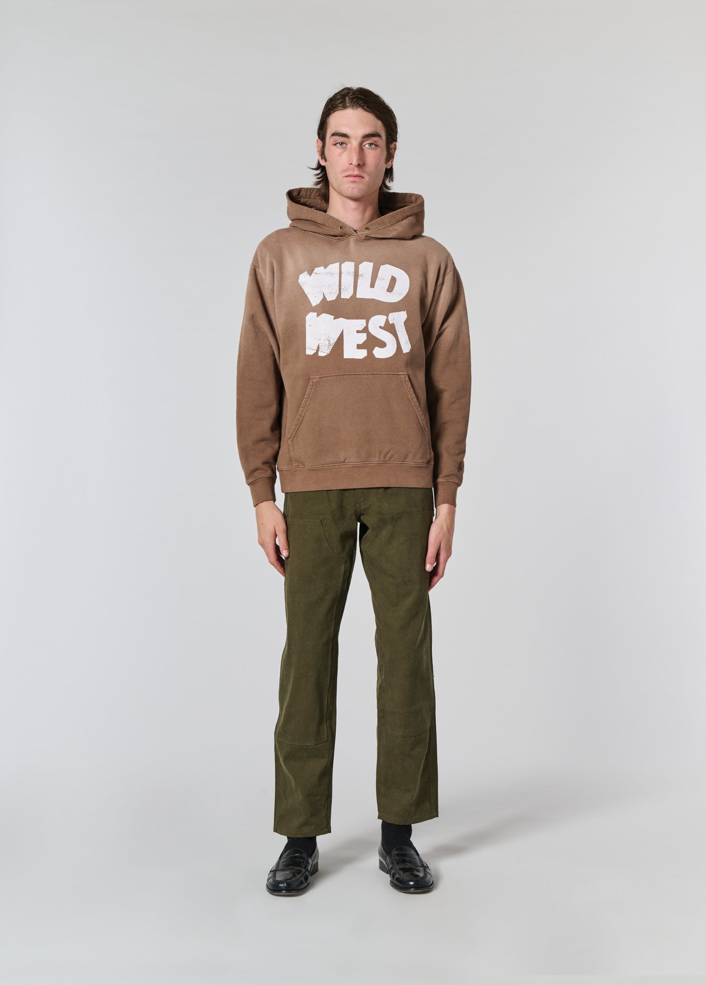 Wild West Hooded Sweatshirt | Mustang Brown