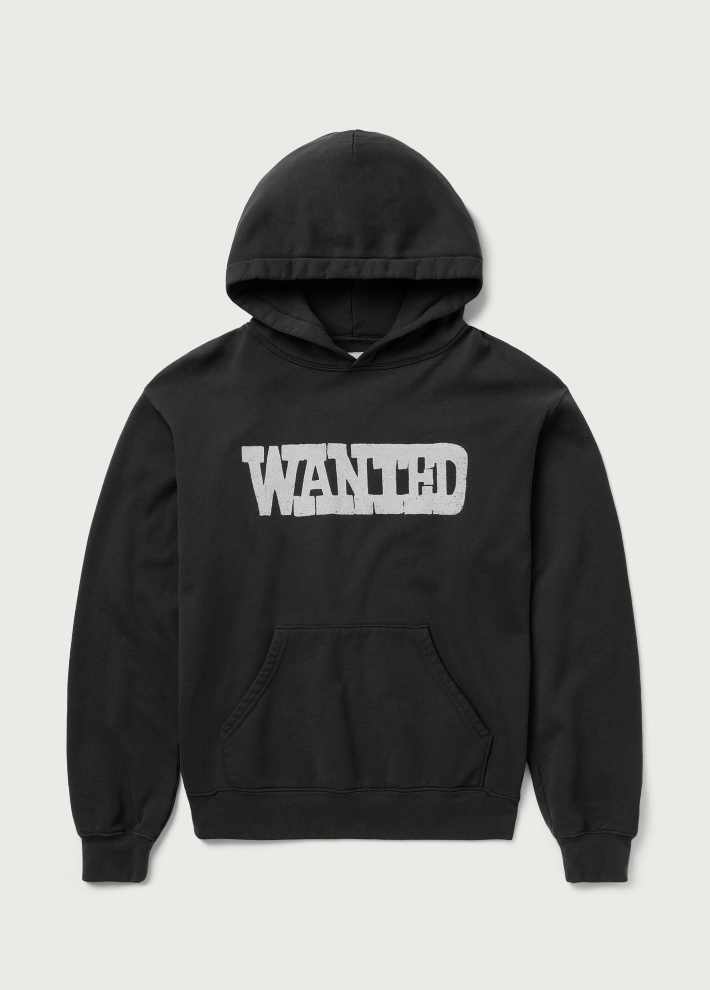 Wanted Hoodie | Washed Black