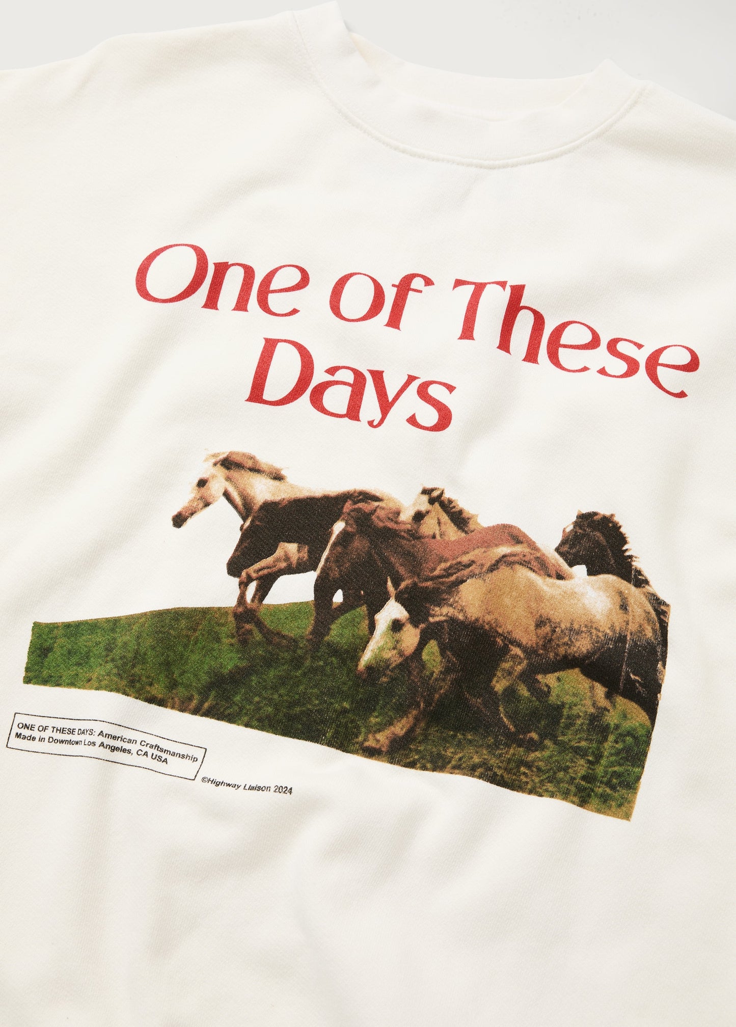 Wild Horses Crewneck | Bone