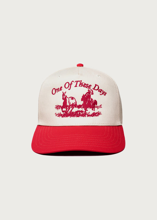 Just For A Moment 5 Panel Hat | Red