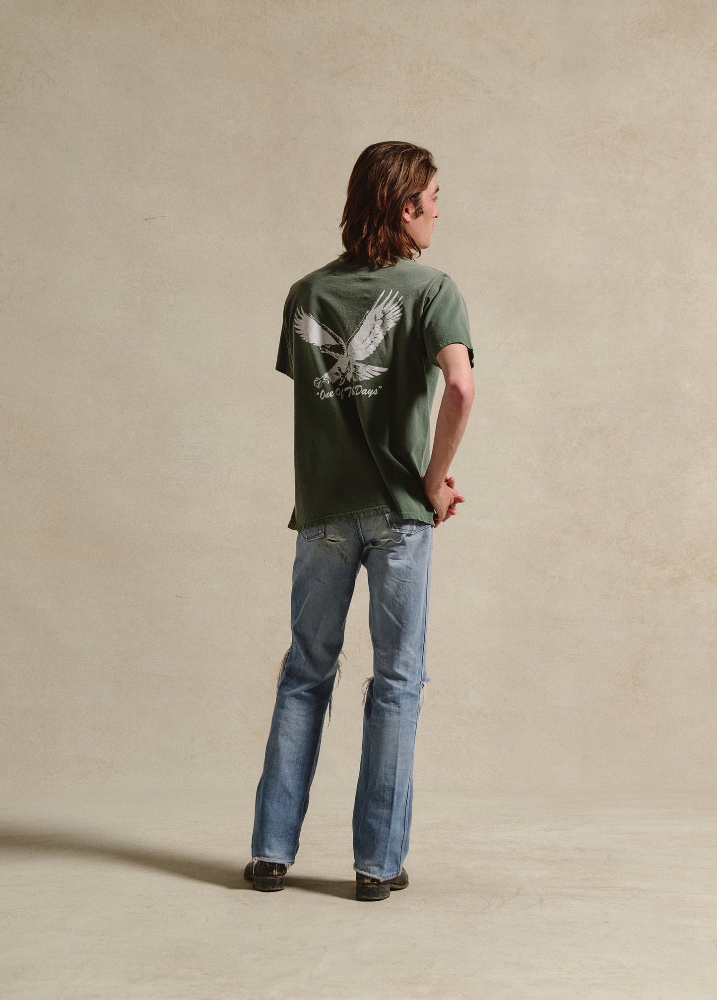 Screaming Eagle Tee | Washed Forest Green