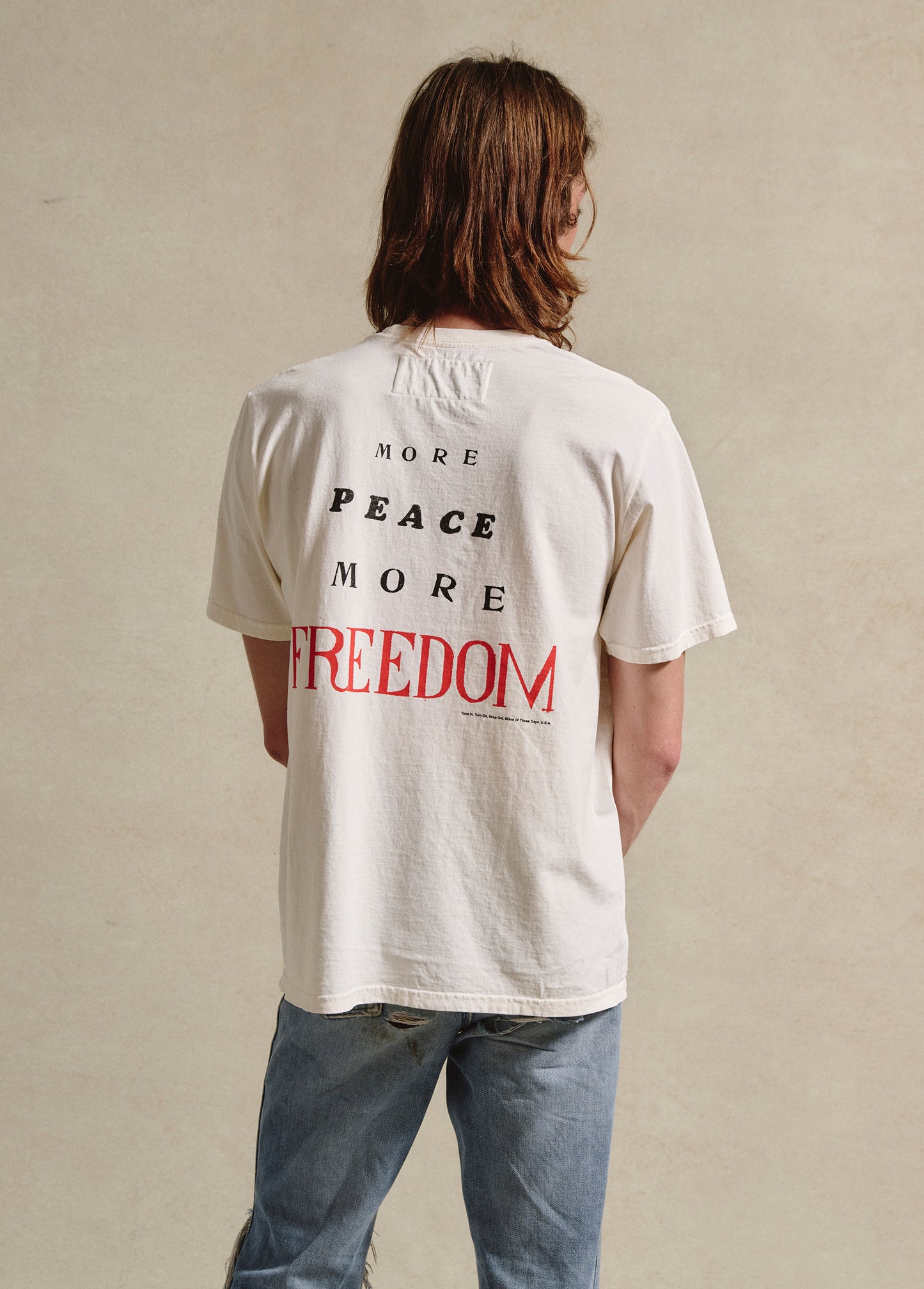 More Peace, More Freedom Tee | Bone