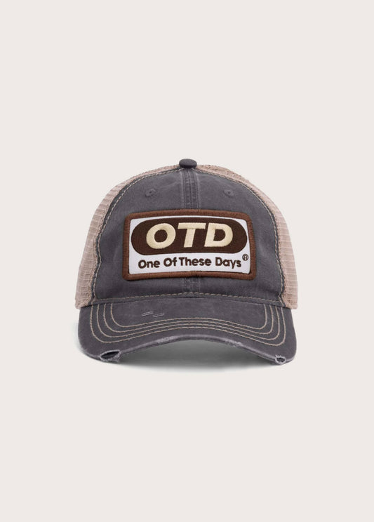 OTD Distressed Canvas Trucker Hat | Charcoal
