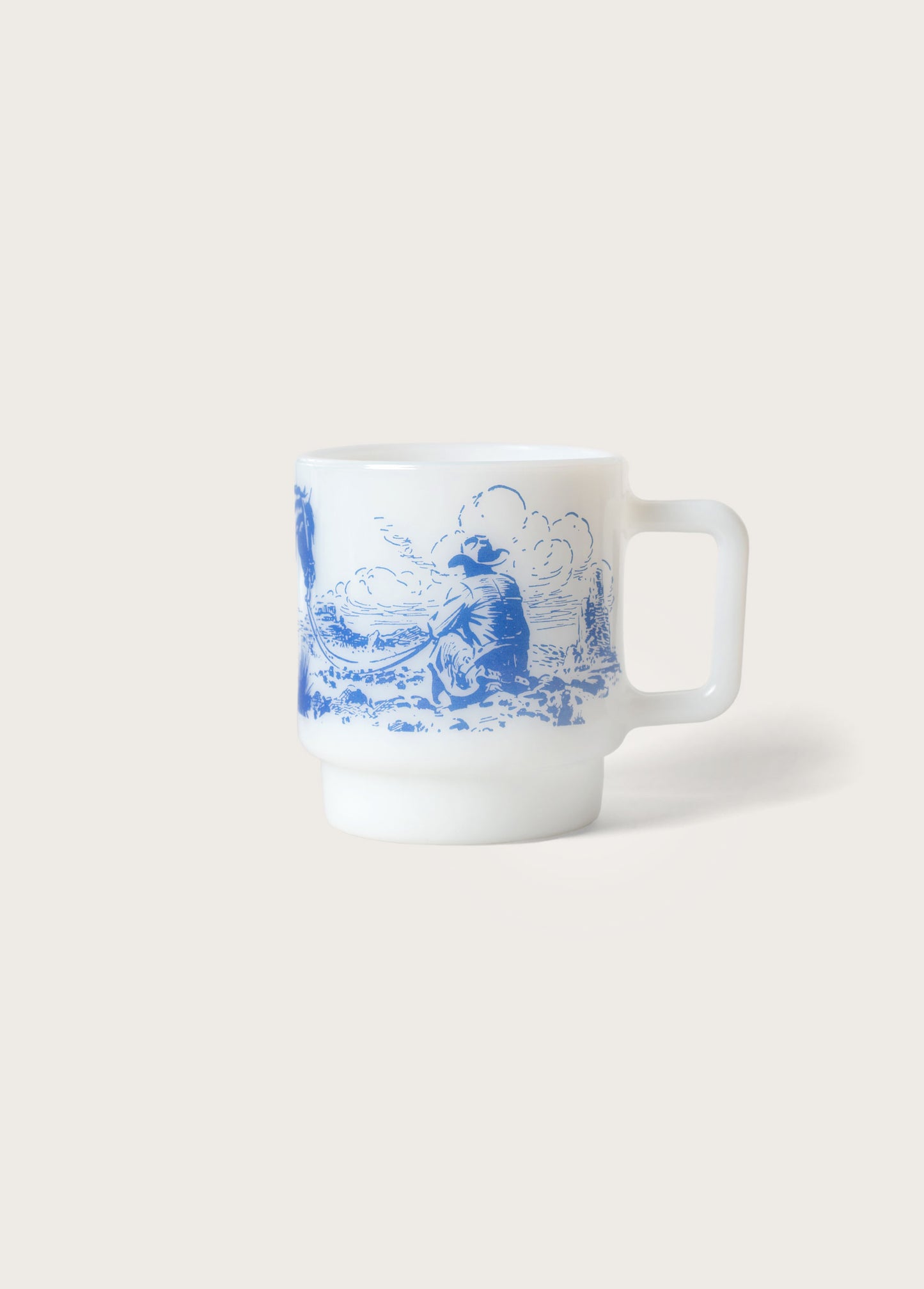 Between The Country Milk Glass