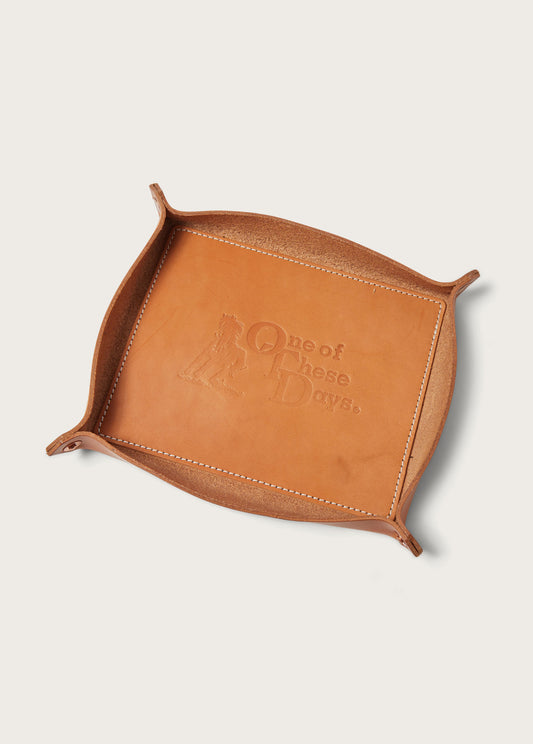 OTD Logo Leather Catch All | Tan