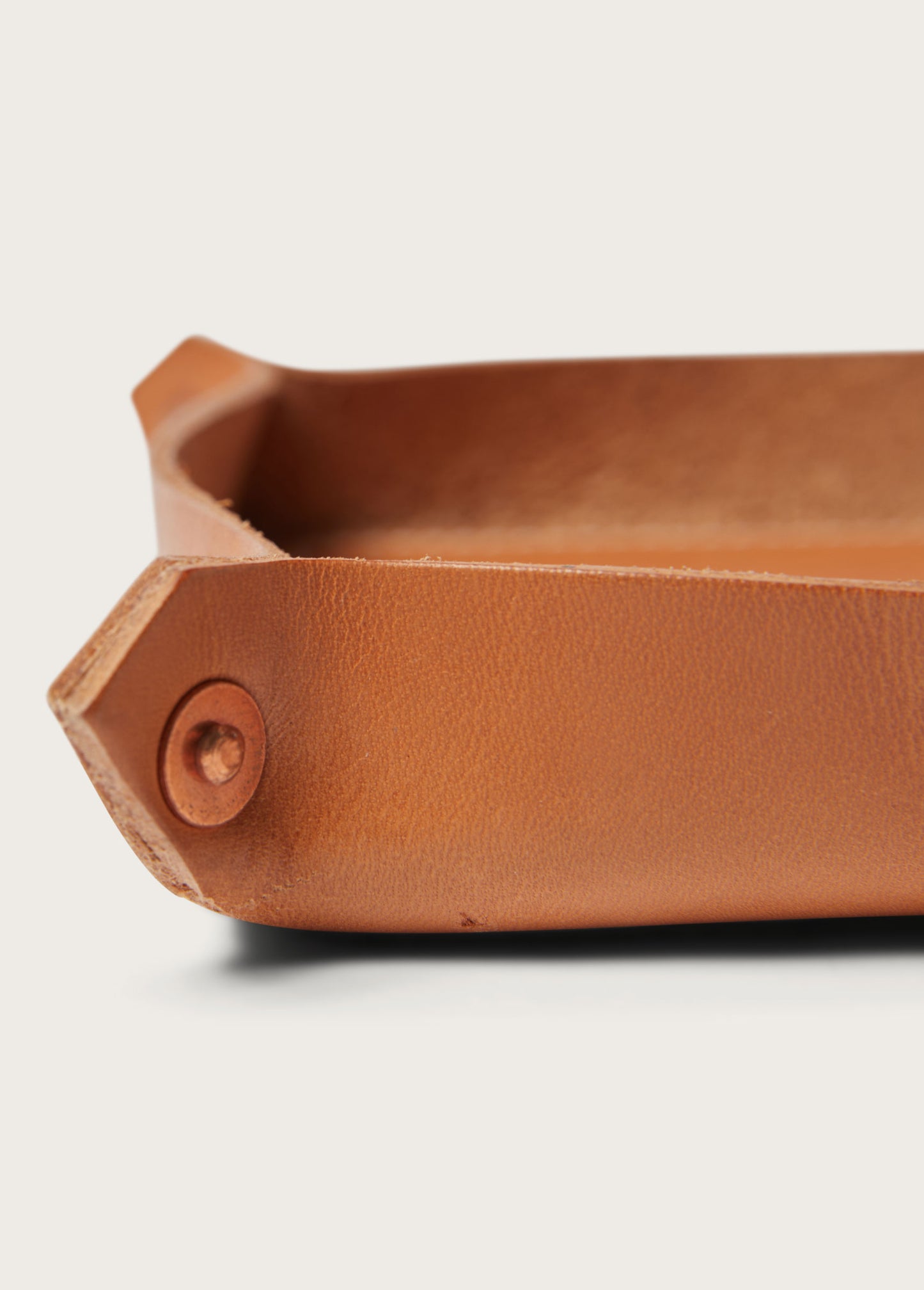 OTD Logo Leather Catch All | Tan