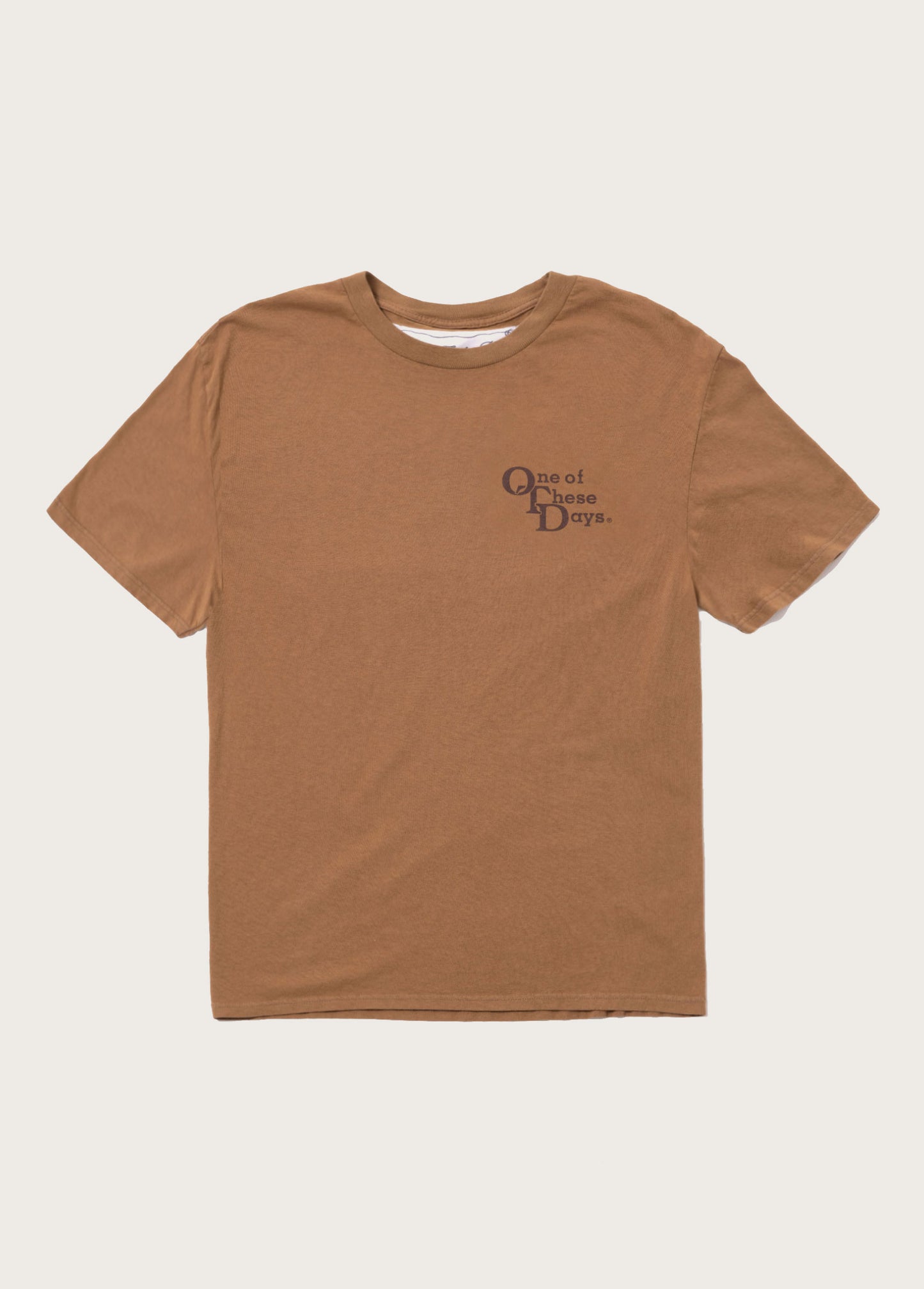 OTD Stacked Logo Tee | Light Brown