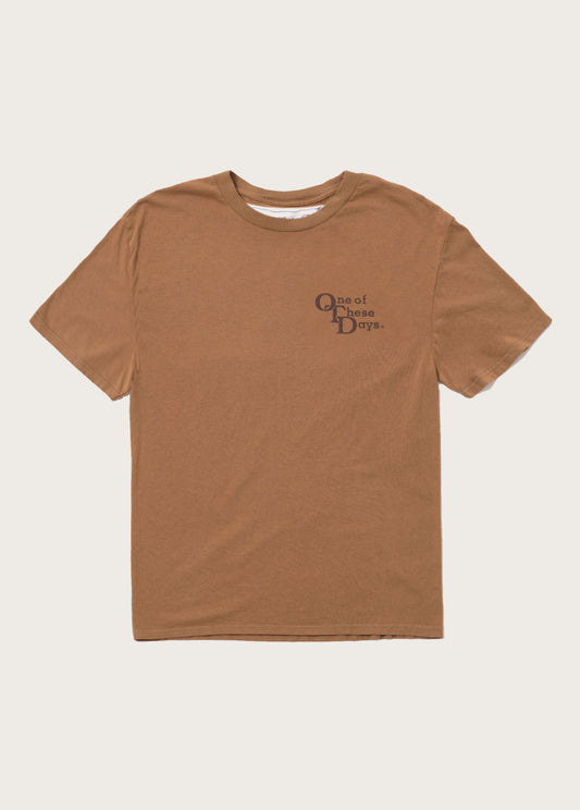 OTD Stacked Logo Tee | Light Brown