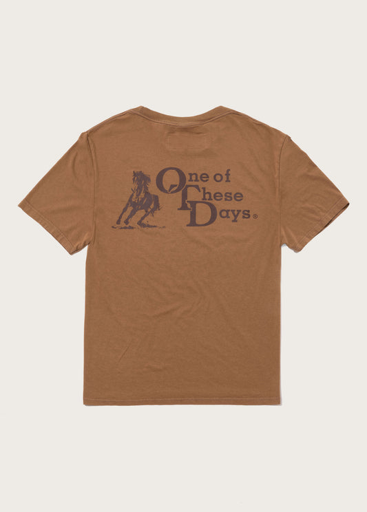 OTD Stacked Logo Tee | Light Brown