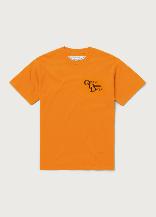 OTD Stacked Logo Tee | Orange