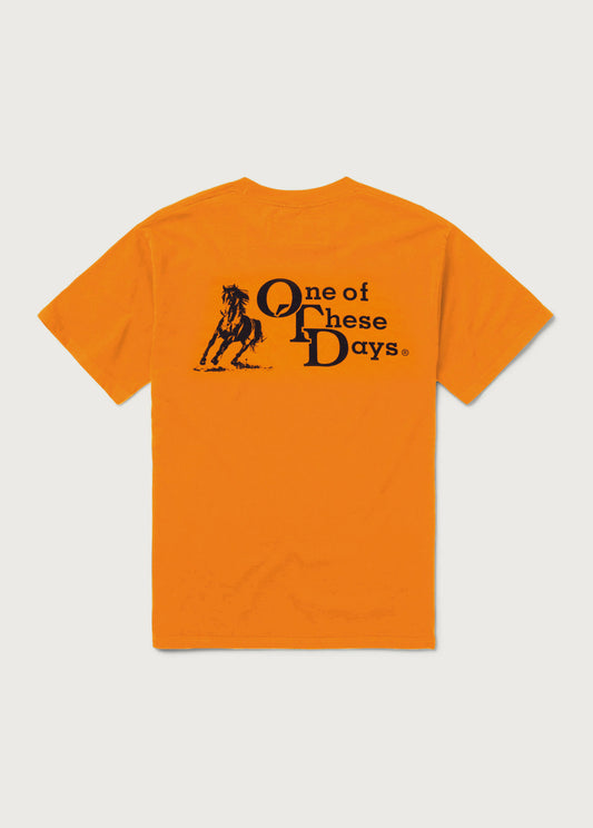 OTD Stacked Logo Tee | Orange