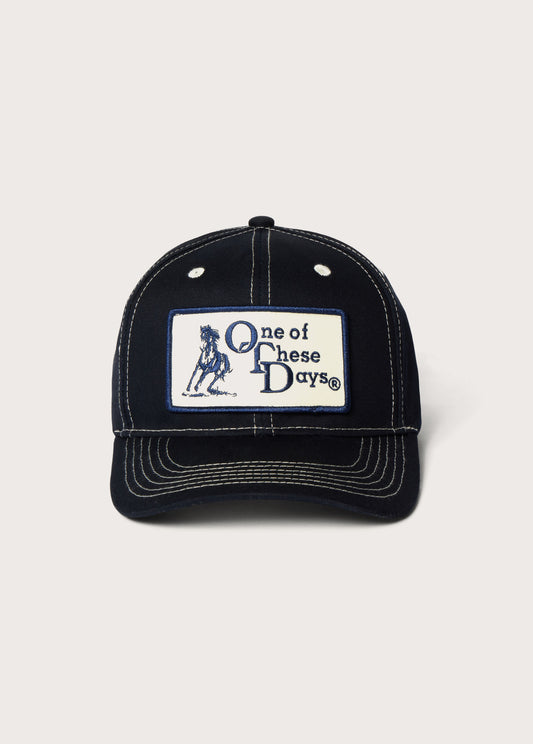 Stacked Logo Patch Hat | Navy