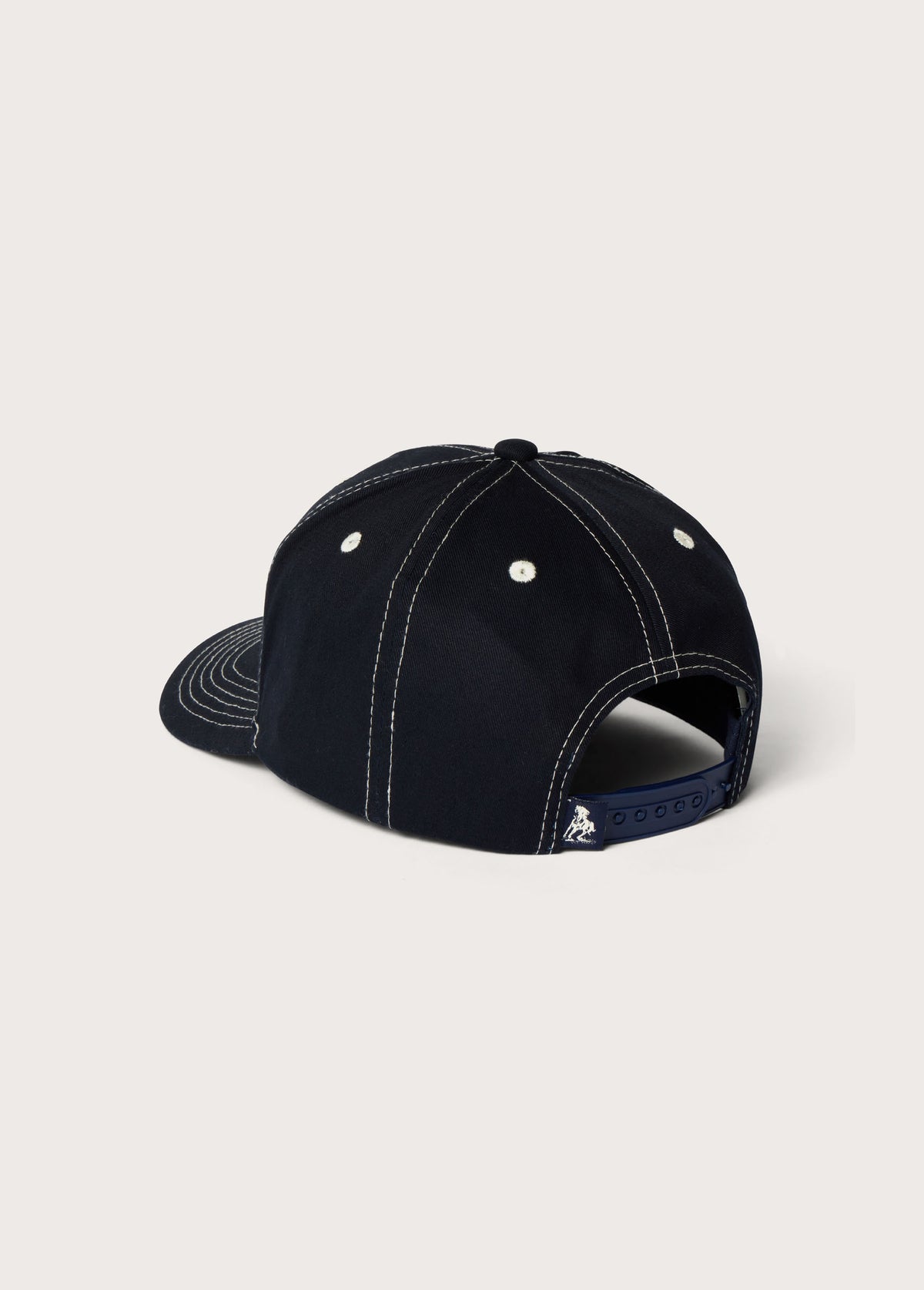 Stacked Logo Patch Hat | Navy