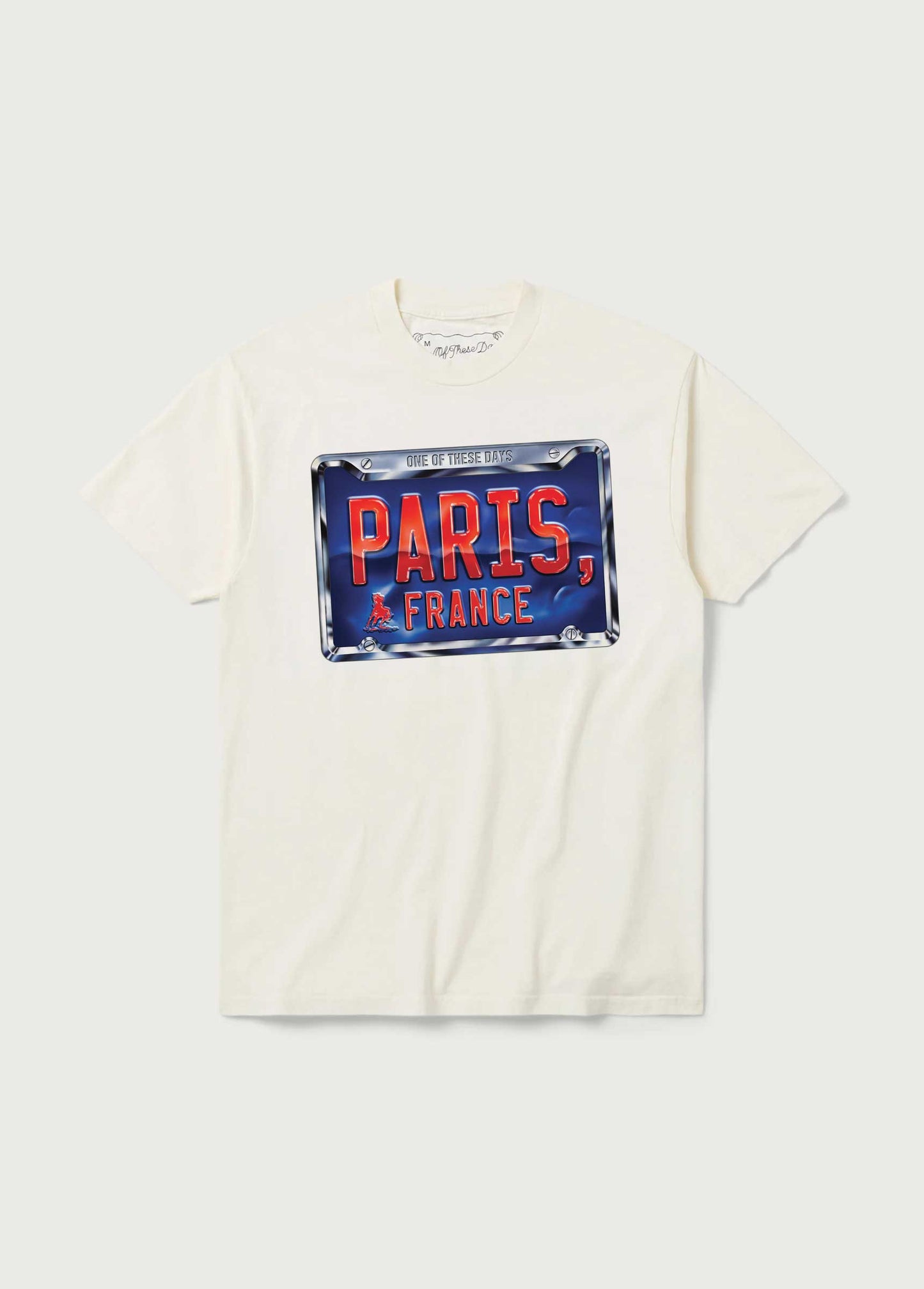 License Plate Tee | Bone