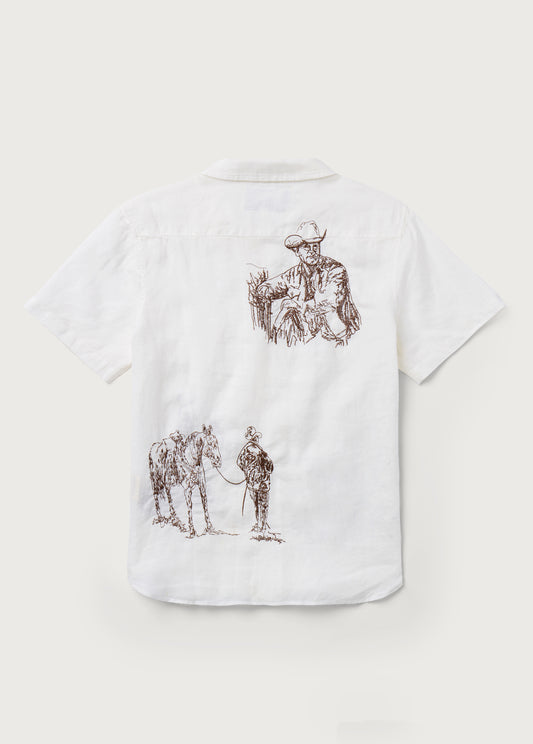 Remember Me Camp Shirt | Ivory
