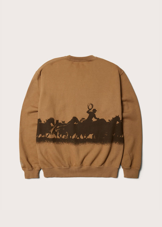 Driftin' Back Again Crewneck Sweatshirt | Light Brown