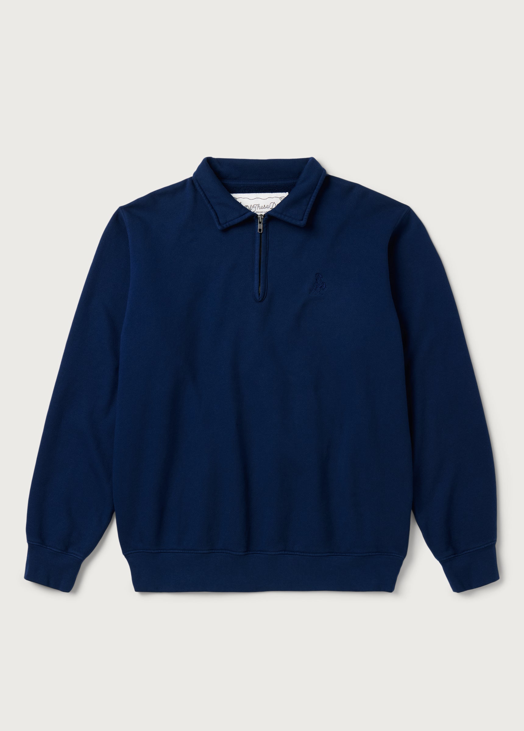 Running Horse Quarter Zip | Navy