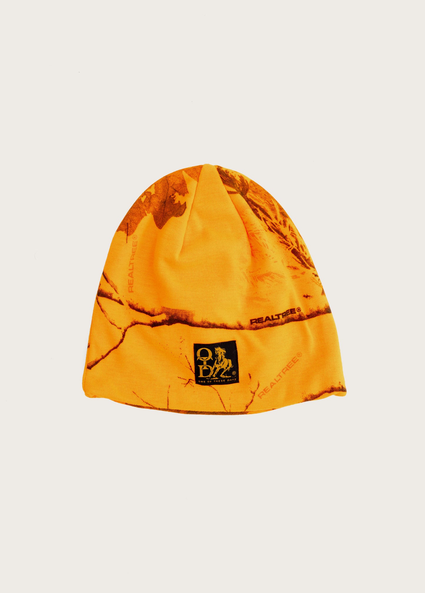 Square OTD Horse Woven Beanie | Orange