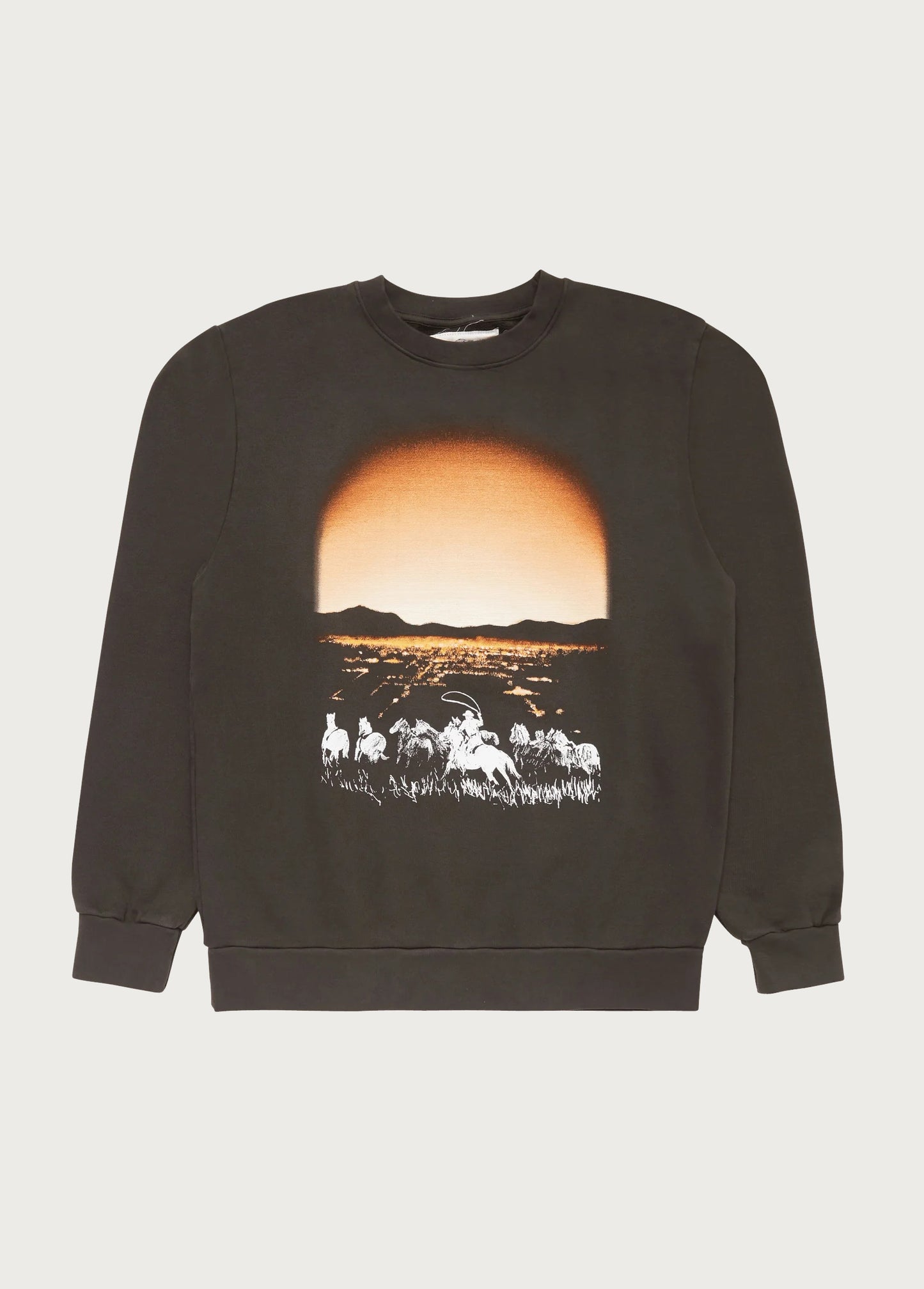Beyond The Past Crewneck Sweatshirt | Washed Black