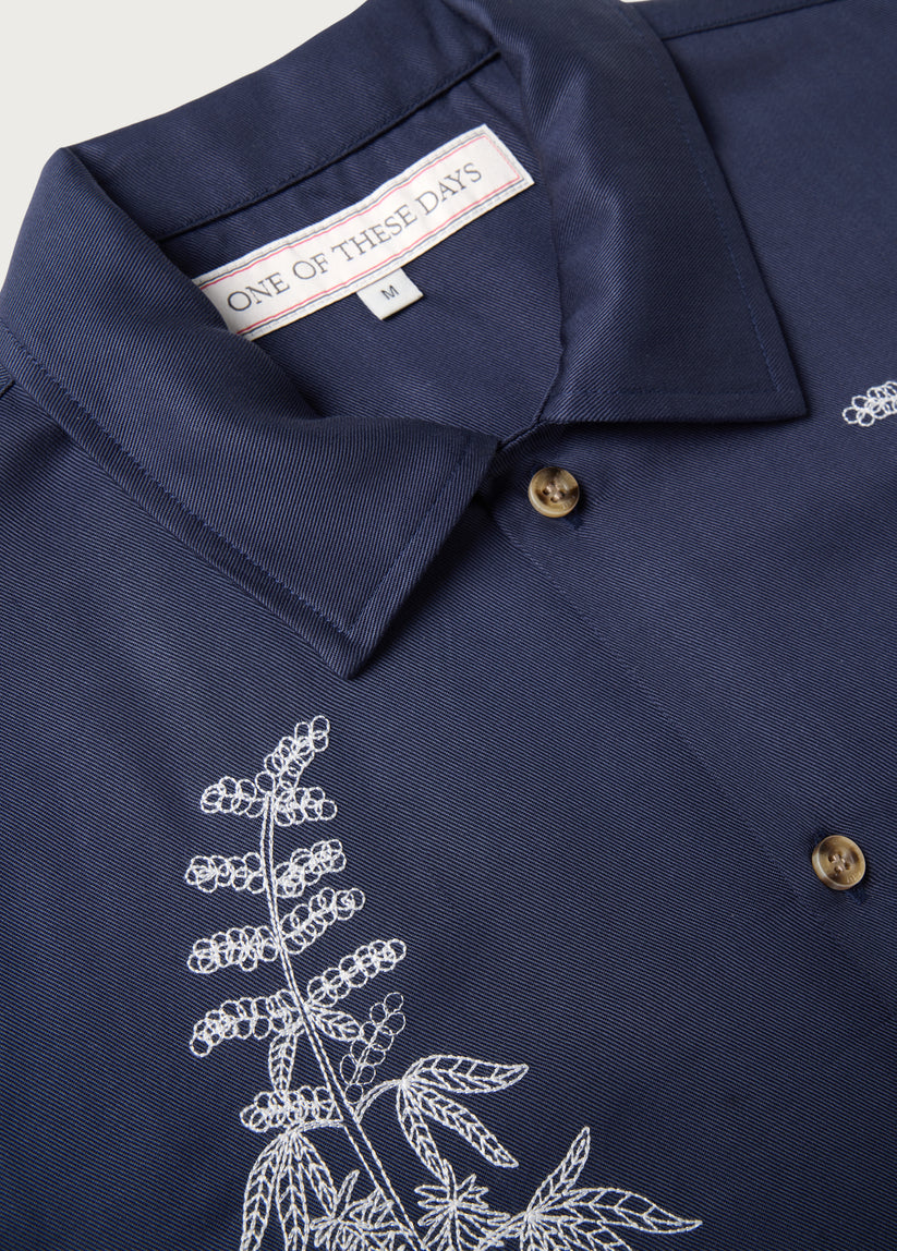 Stalks Camp Shirt | Navy | A Fantasy | One Of These Days