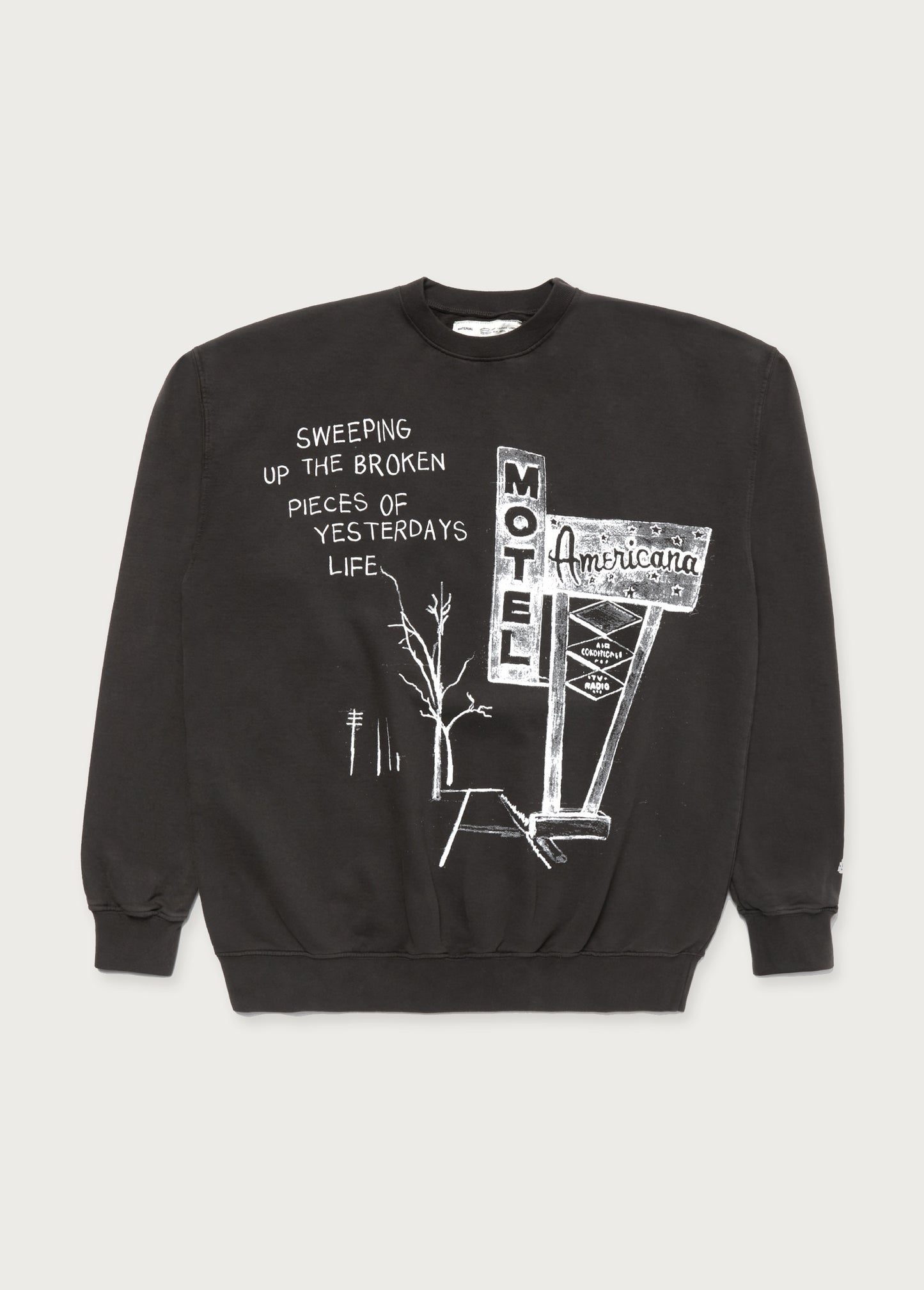 Broken Yesterdays Crewneck Sweatshirt | Black