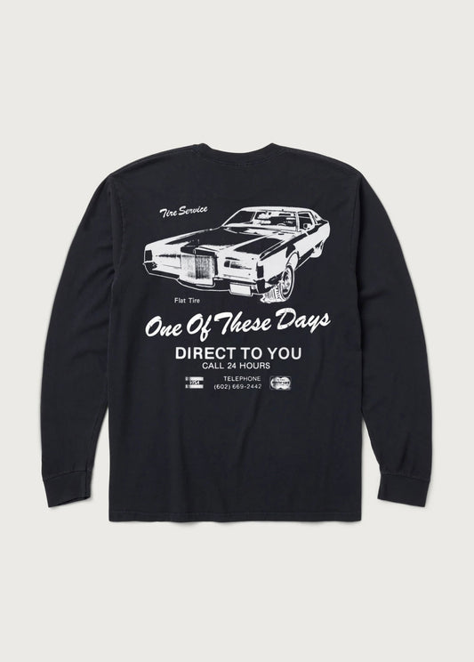 Tire Service Longsleeve | Washed Black