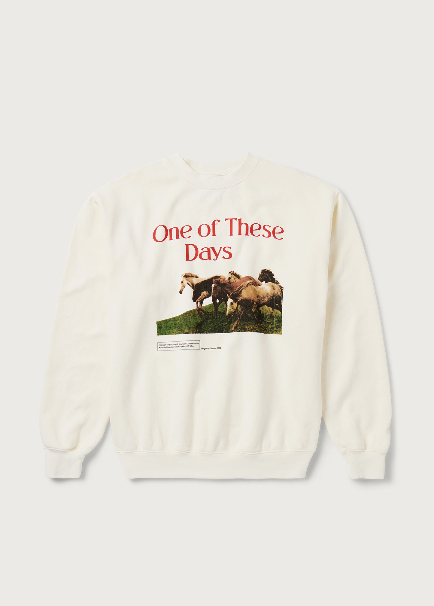 Wild Horses Crewneck | Bone