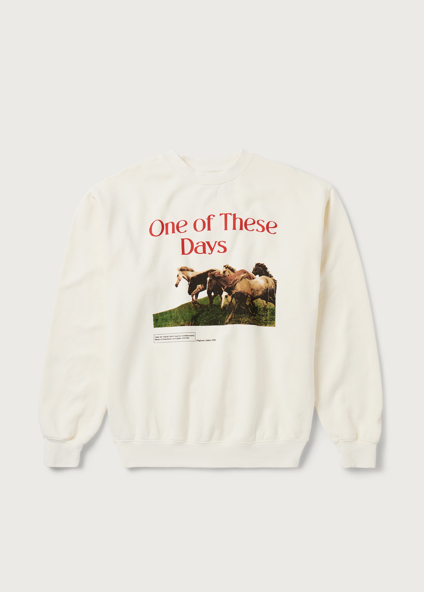 Wild Horses Crewneck | Bone