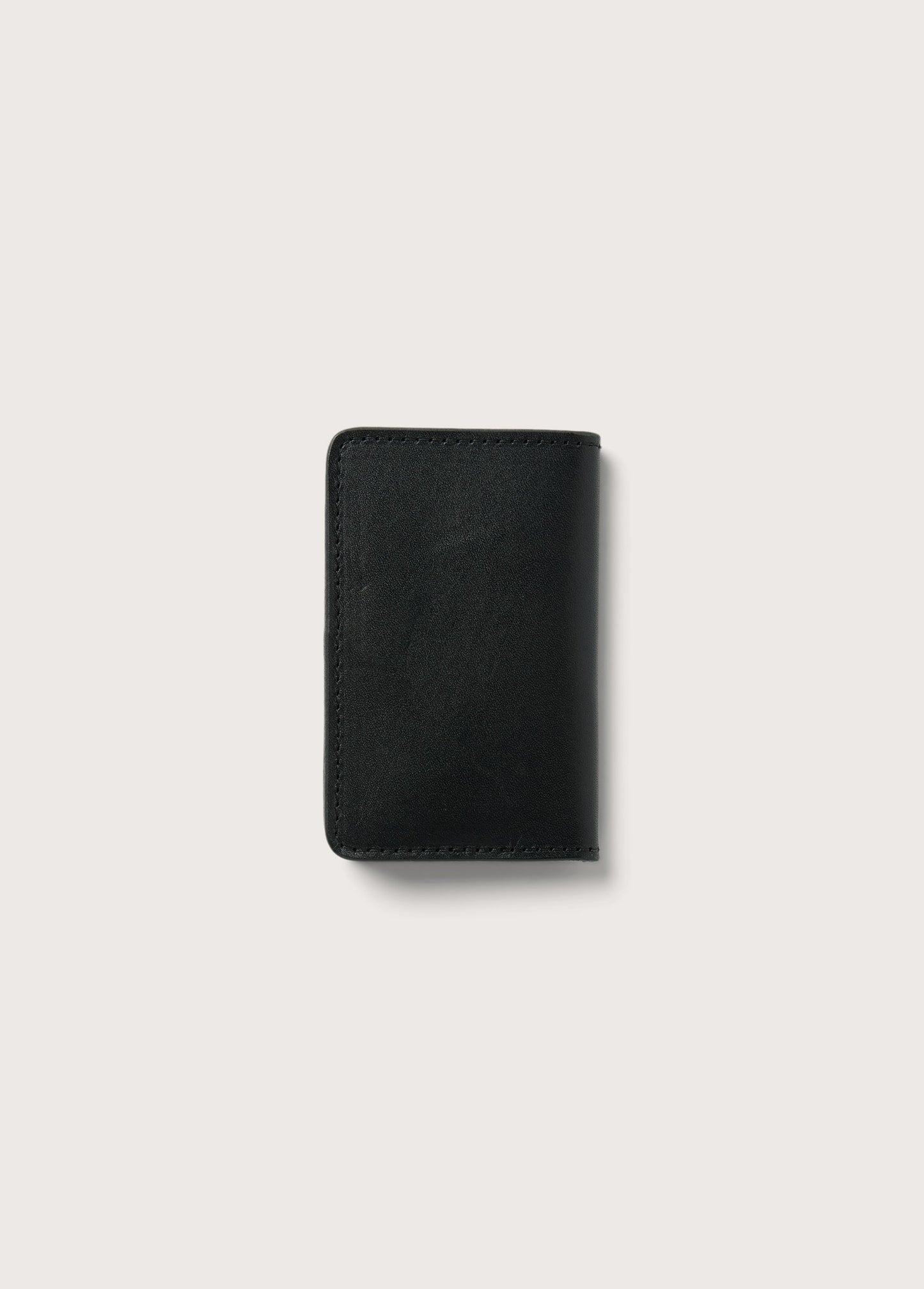 Running Horse Logo Leather Card Holder USA | Black