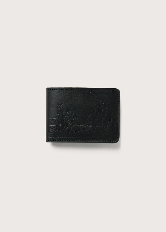 Just For A Moment Leather Bi Fold Wallet USA | Black