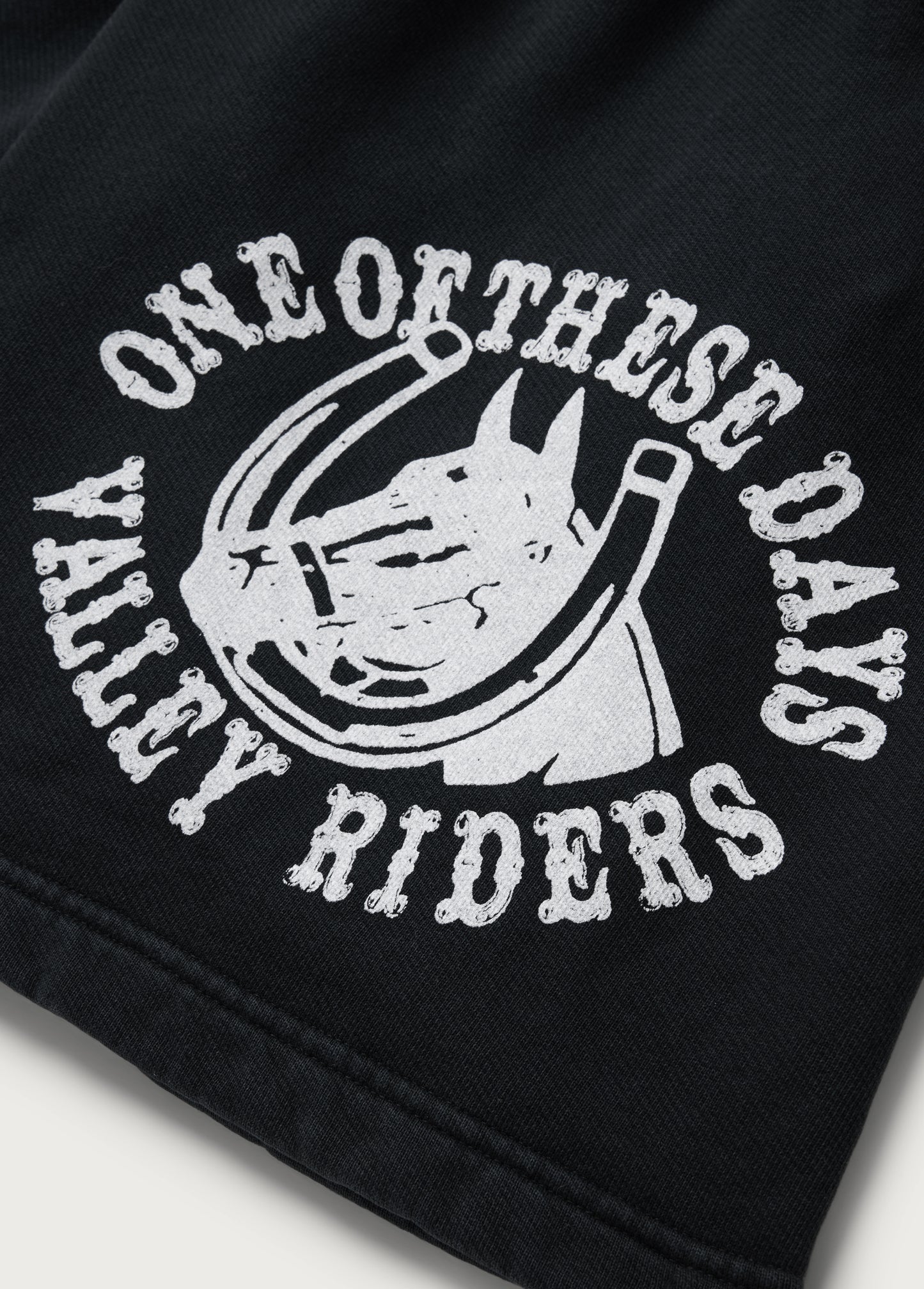 Valley Riders Sweatshort | Washed Black