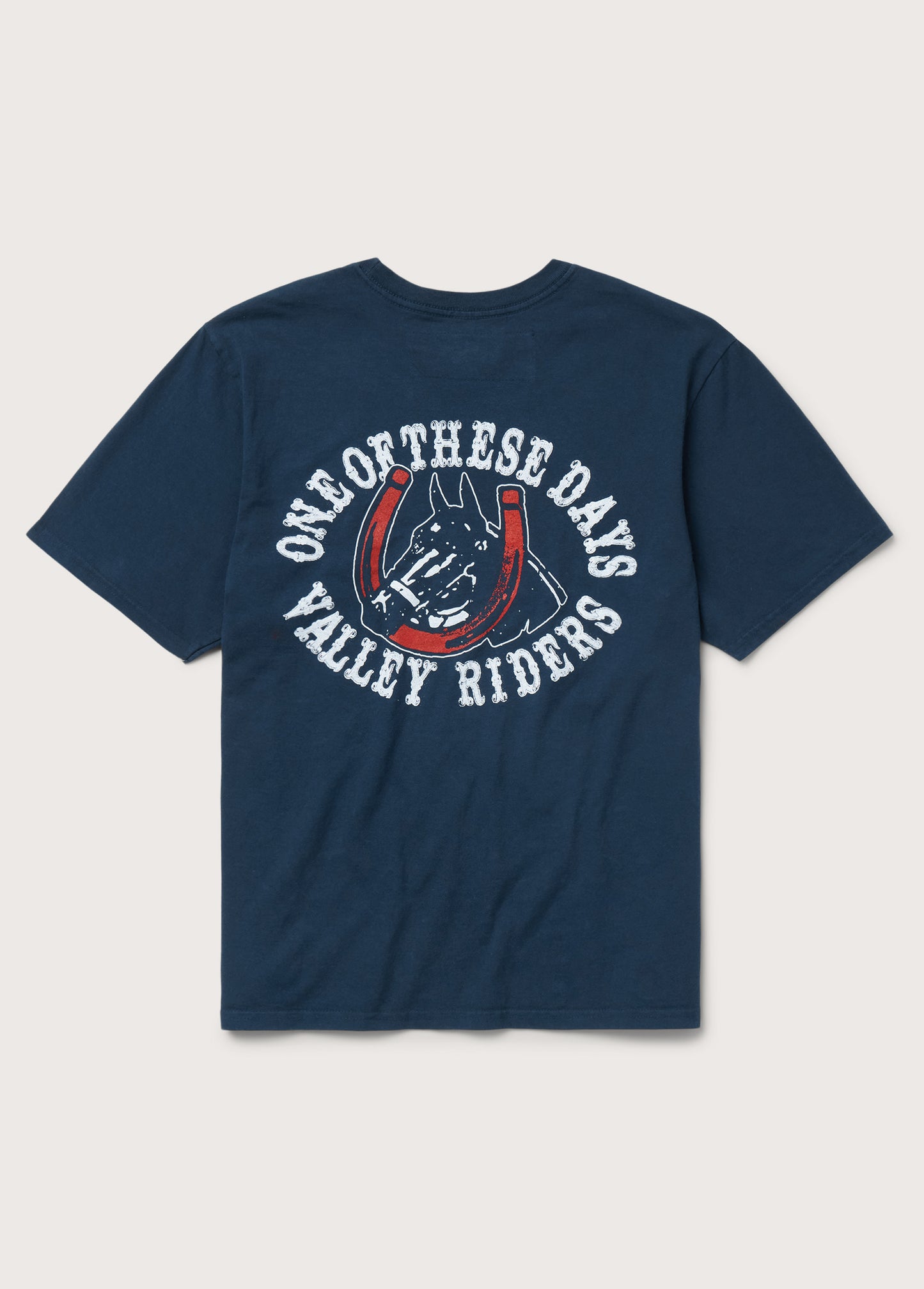 Valley Riders T-Shirt | Sun Faded Washed Navy