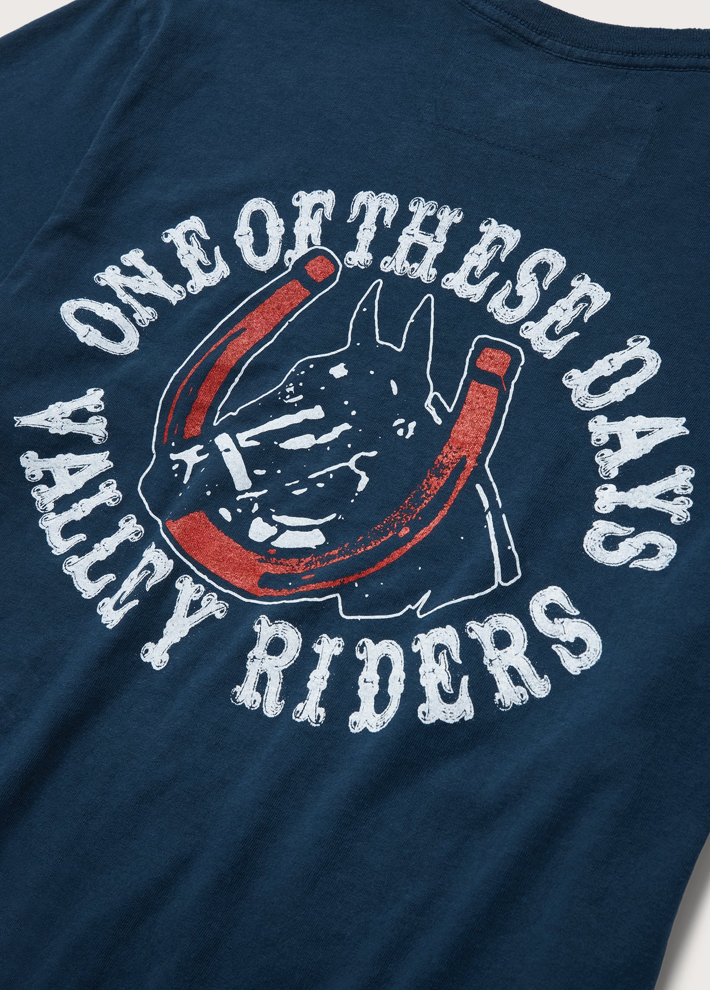 Valley Riders T-Shirt | Sun Faded Washed Navy