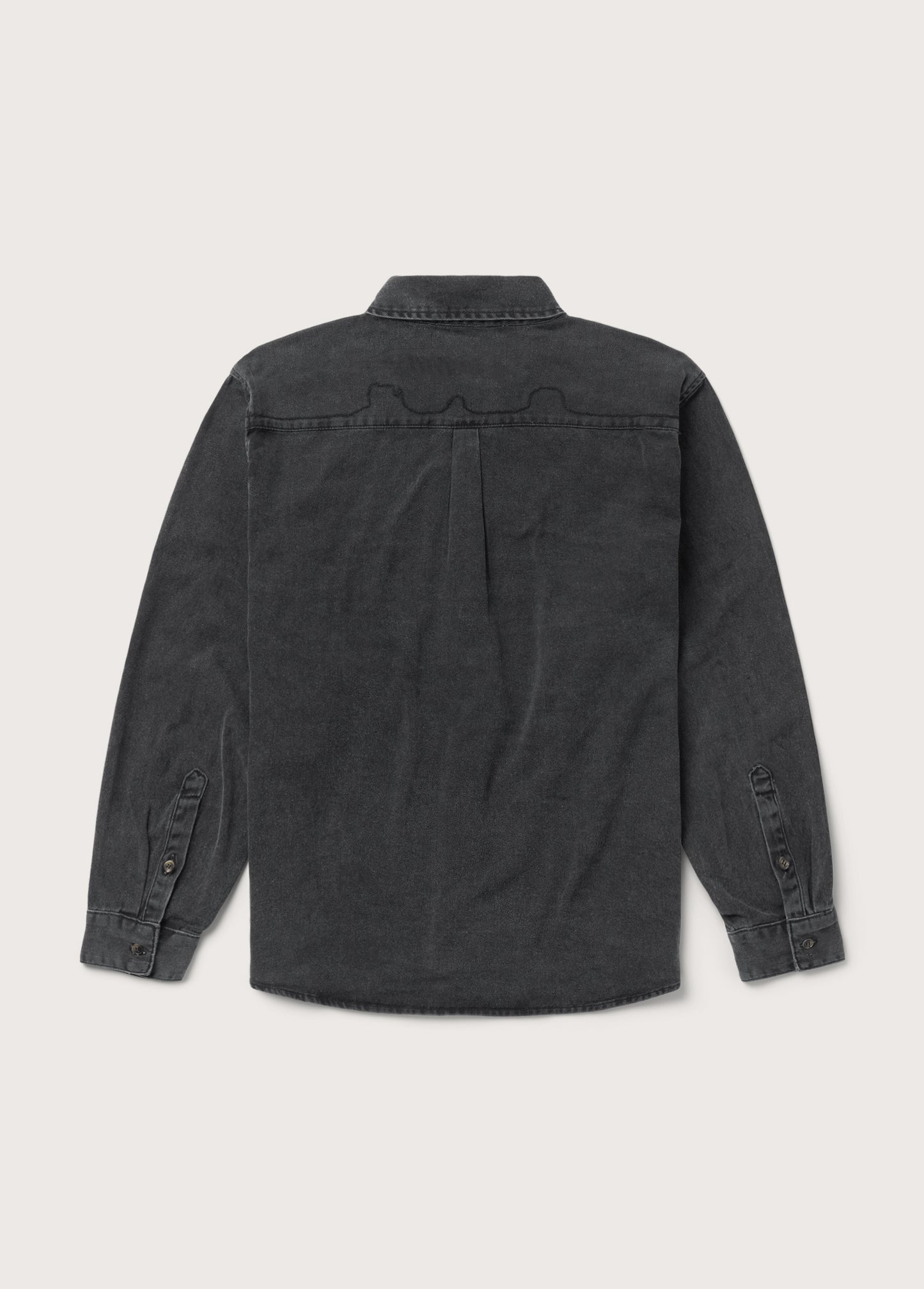 Denim Button Down Shirt | Washed Black