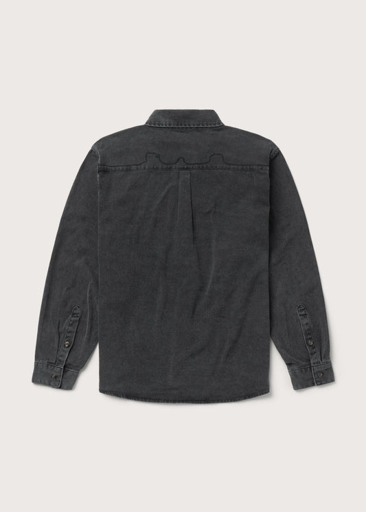 Denim Button Down Shirt | Washed Black