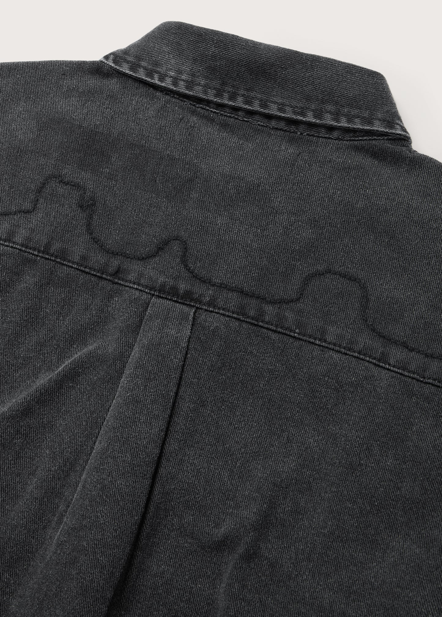Denim Button Down Shirt | Washed Black