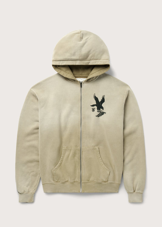 Where Eagles Dare Zip Hoodie | Sand
