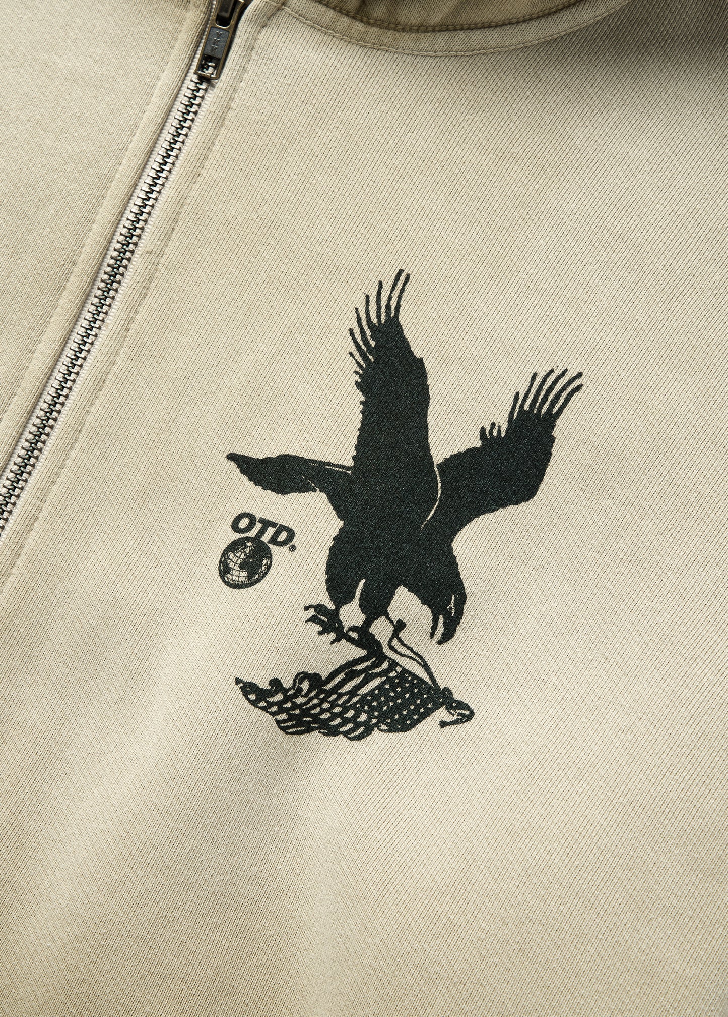 Where Eagles Dare Zip Hoodie | Sand