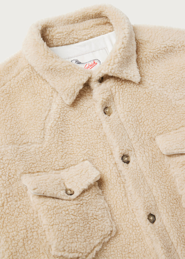 Western Sherpa Shirt | Cream | One of These Days For Woolrich – One Of ...