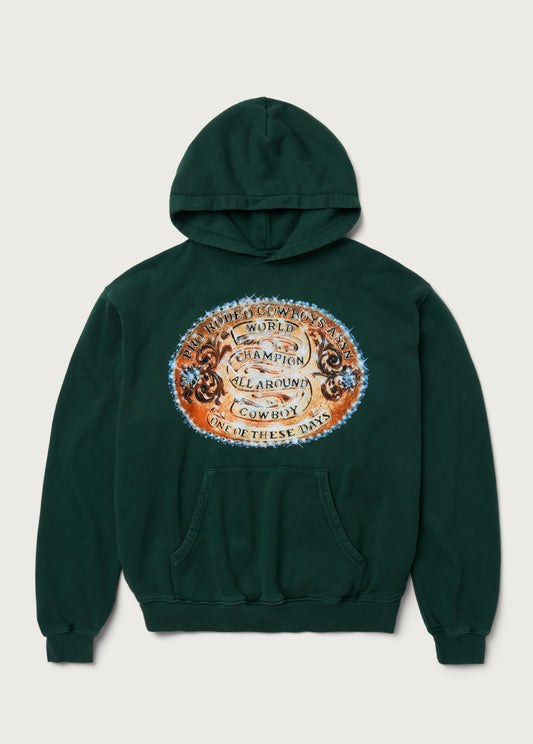 World Champions Hoodie | Washed Forest Green