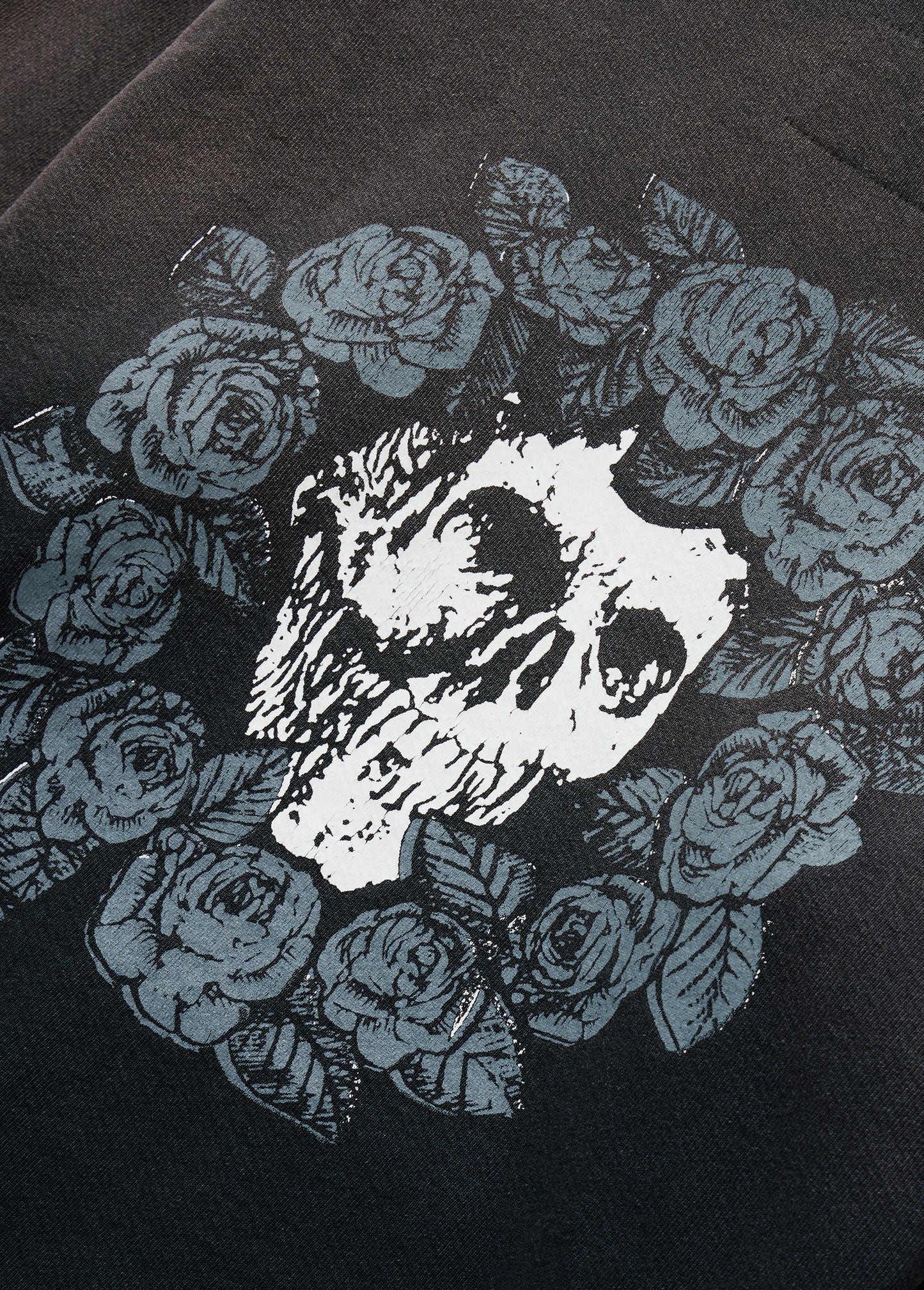 Wreath of Roses Hooded Sweatshirt | Black