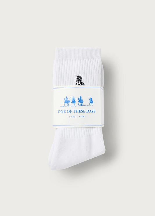 Xerox Running Horse Sock | White