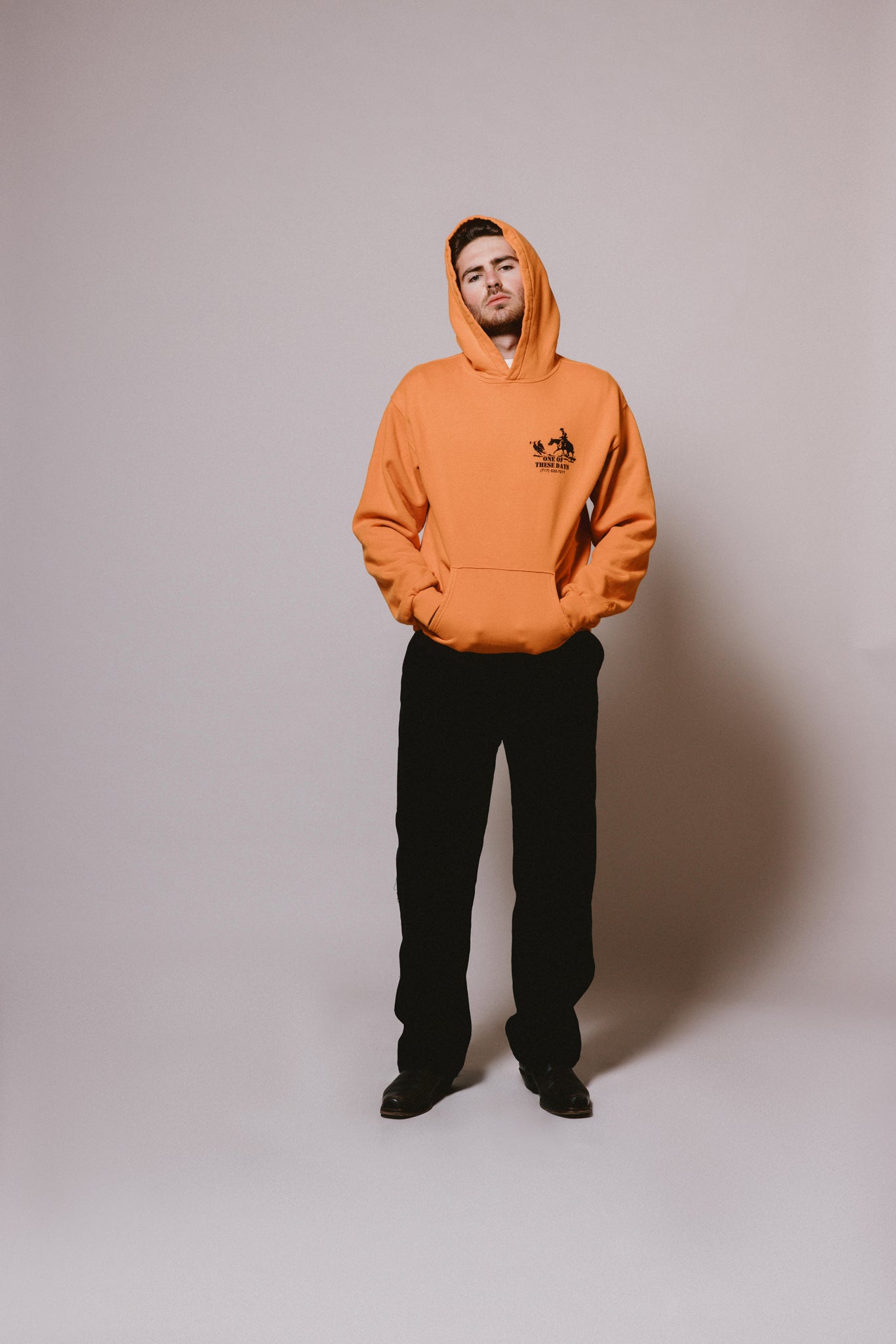 Round Up Hooded Sweatshirt | Orange